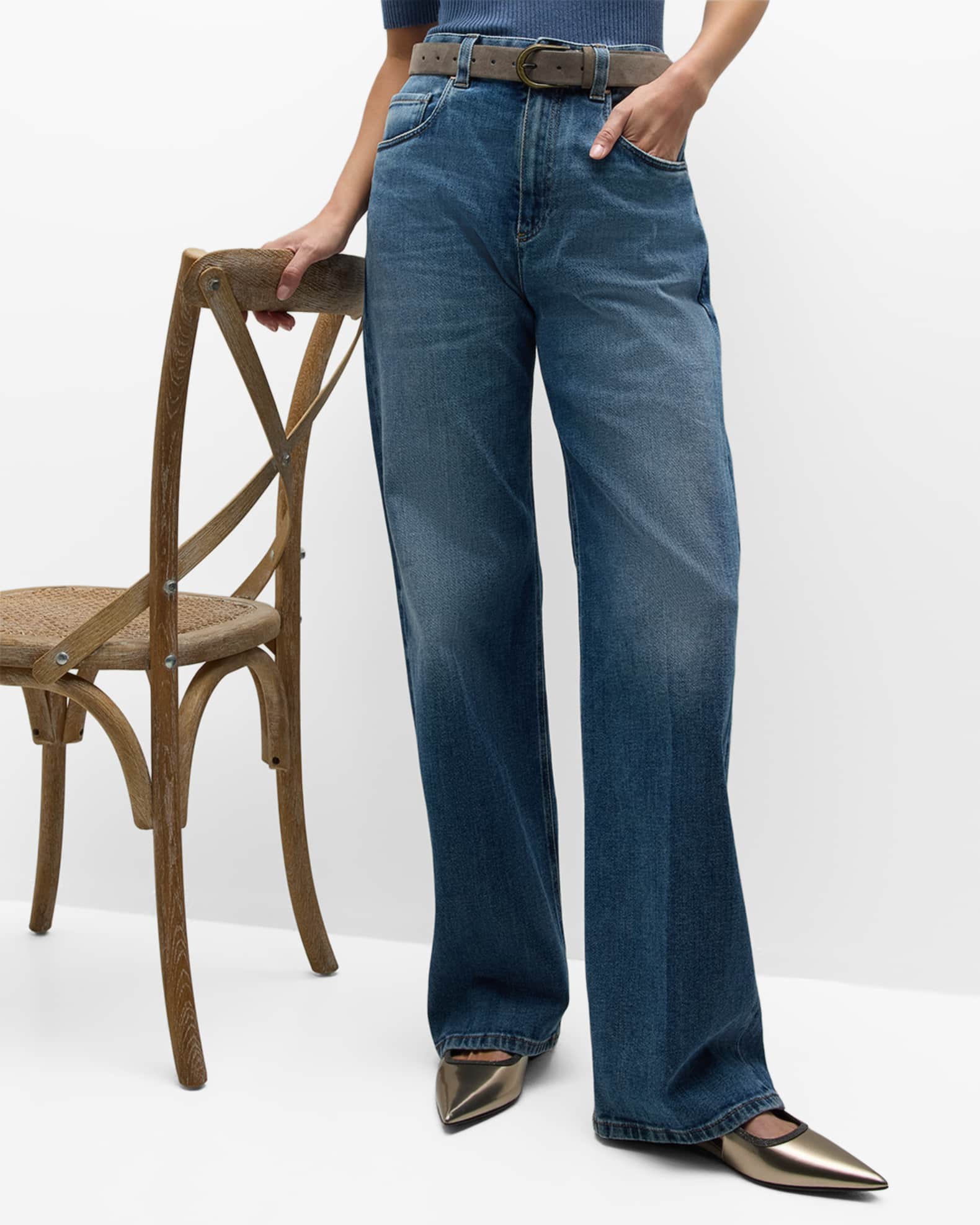 Brunello Cucinelli Straight-Leg Jeans | Neiman Marcus