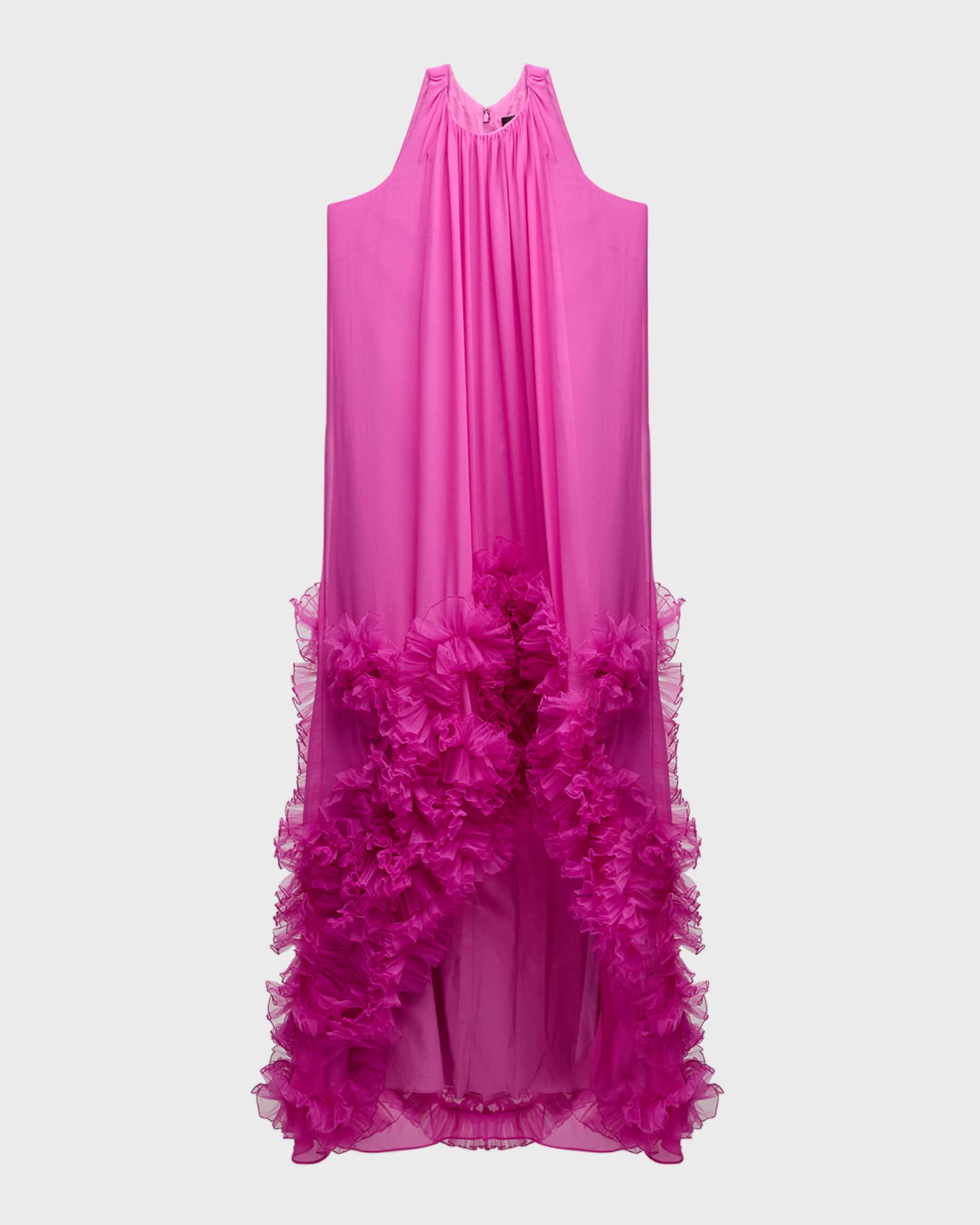 Badgley mischka halter trapeze dress clearance