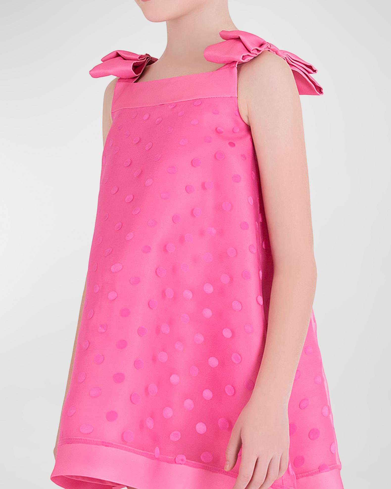 mama luma pink dress Mama Luma Girls Micro Flowers Princess Dress in Pink 3