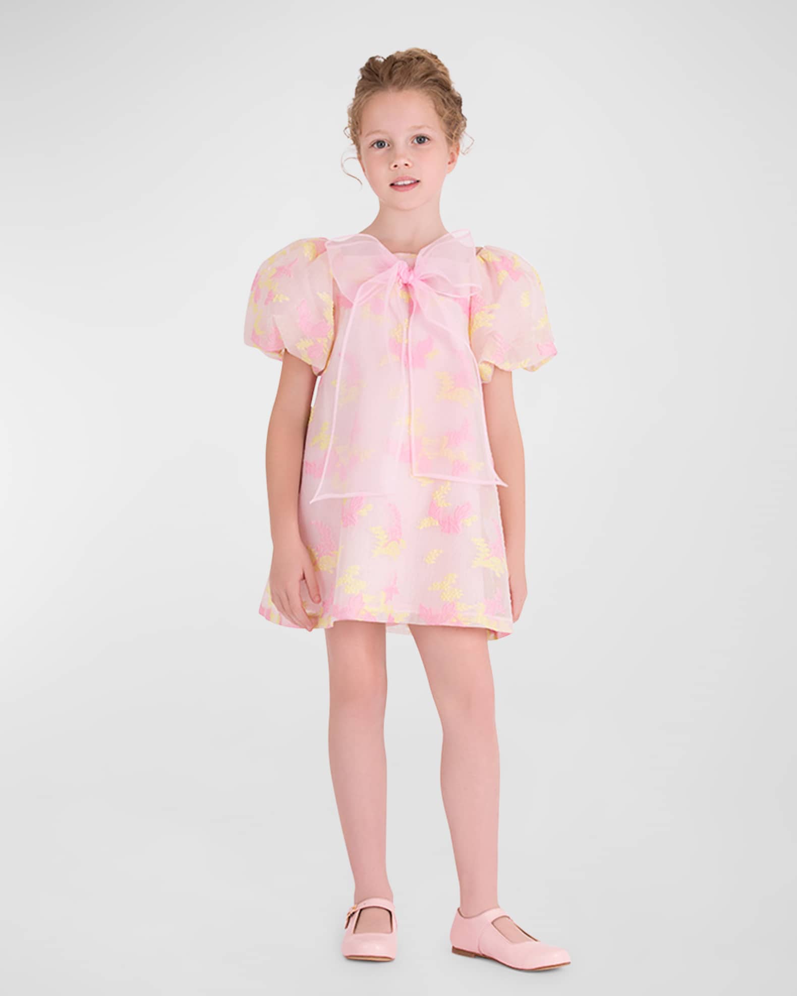 Girl's Enchanting Organza Dress, Size 3T-10 1