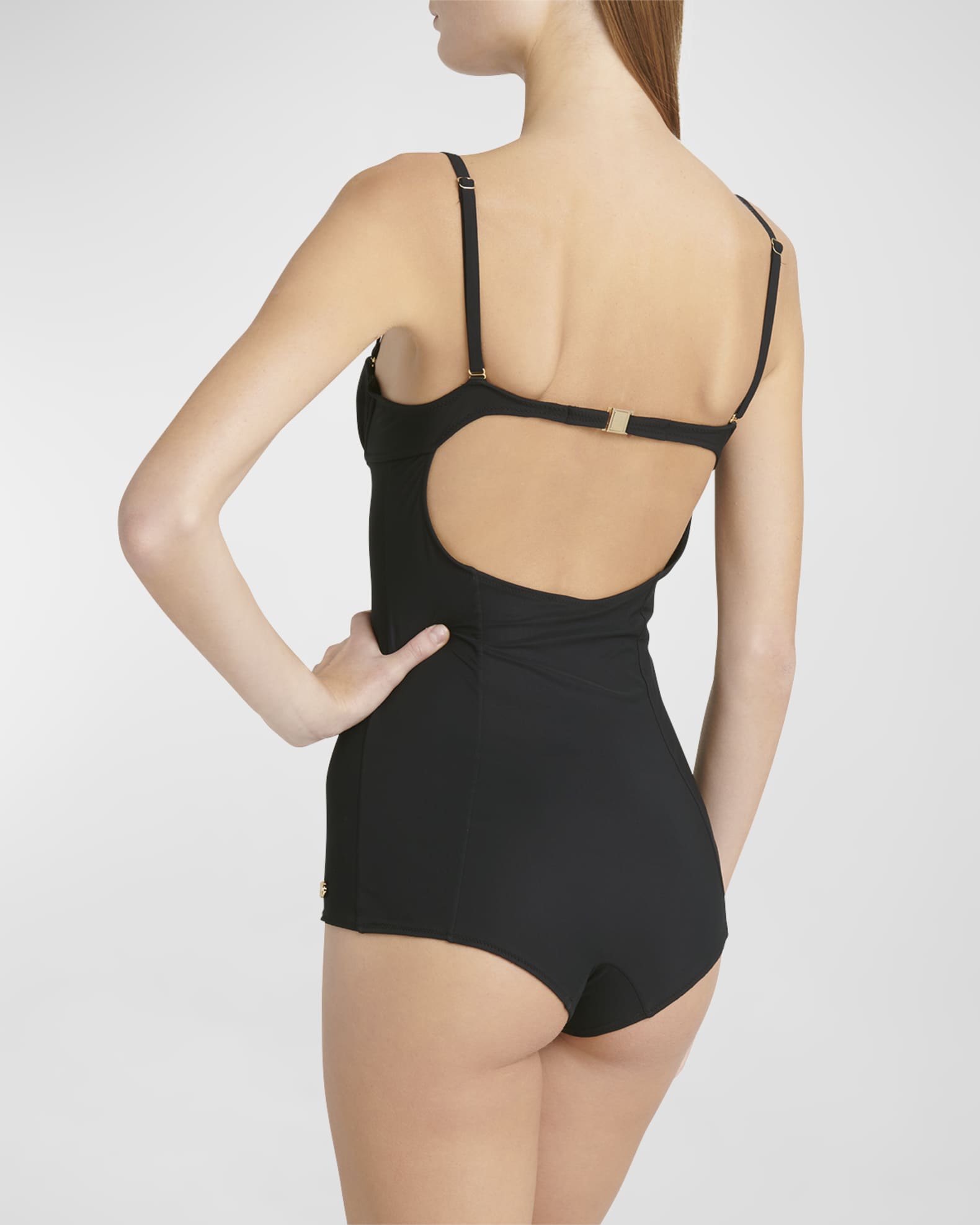 Floral Balconette One Piece Swimsuit