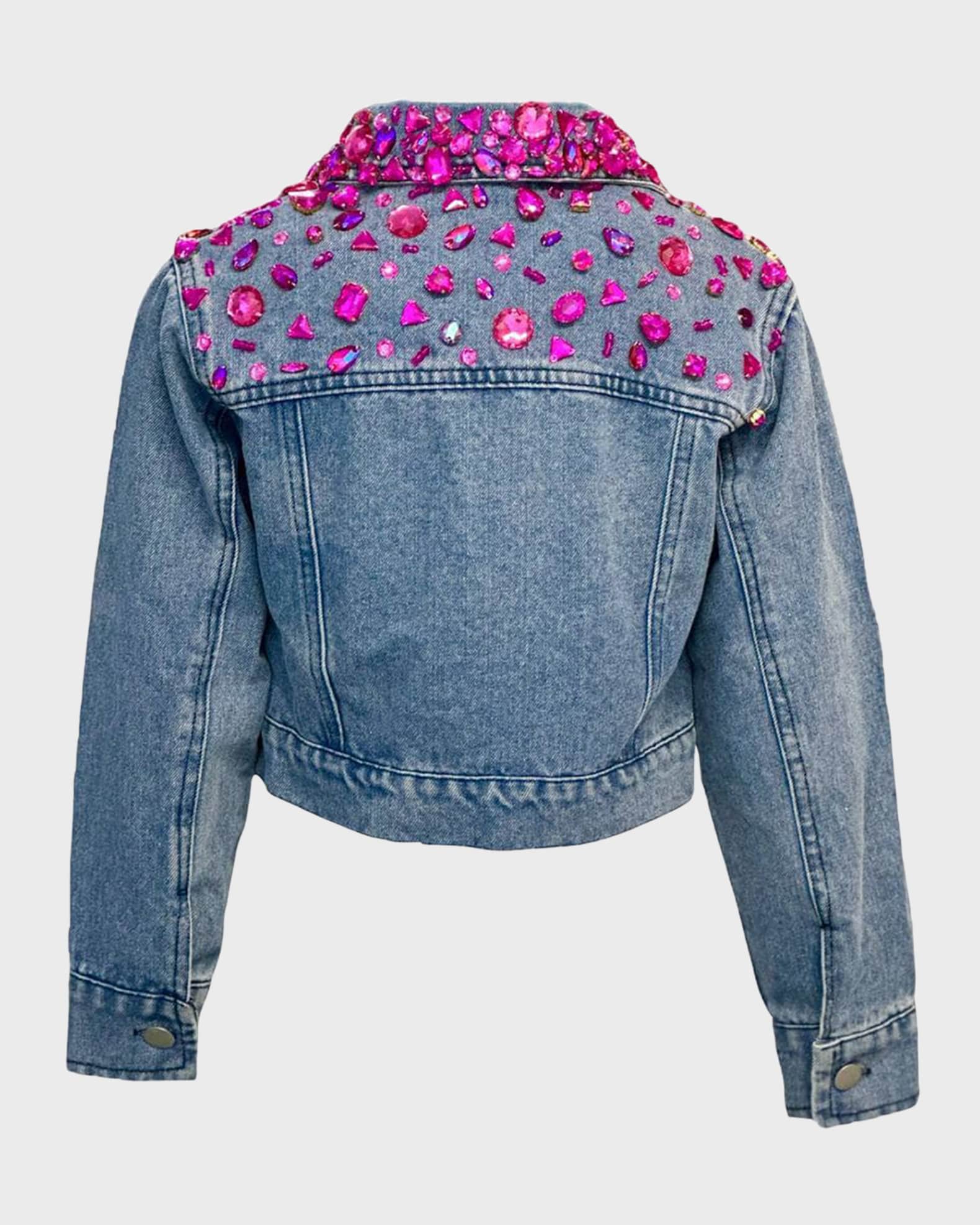 Sparkly jean jacket on sale
