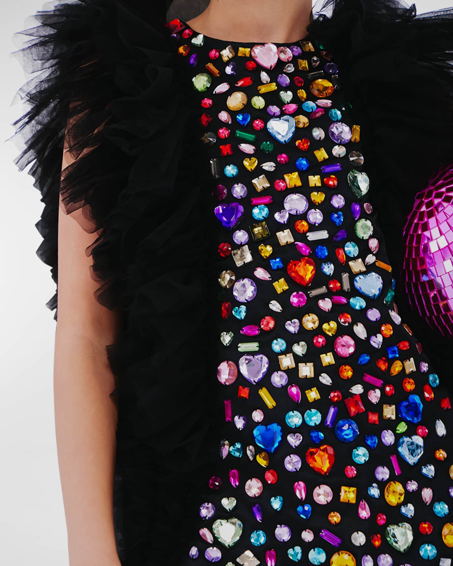 lola and the boys sequin dress + Party Bow Dress, Pink / 5 and magical dress Lola + The Boys Rainbow