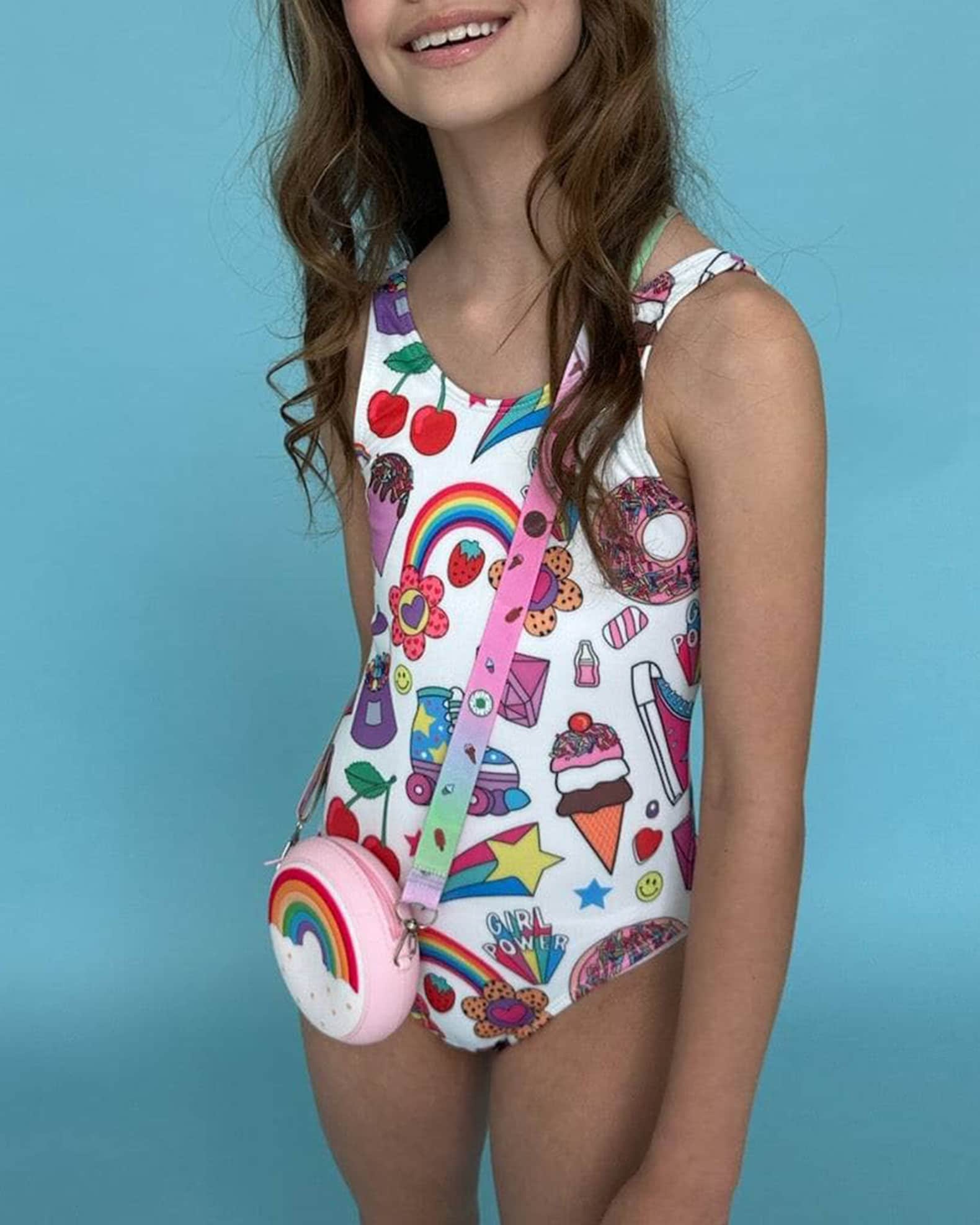 Summertime Fun One-Piece Swimsuit, Size 2-14 1