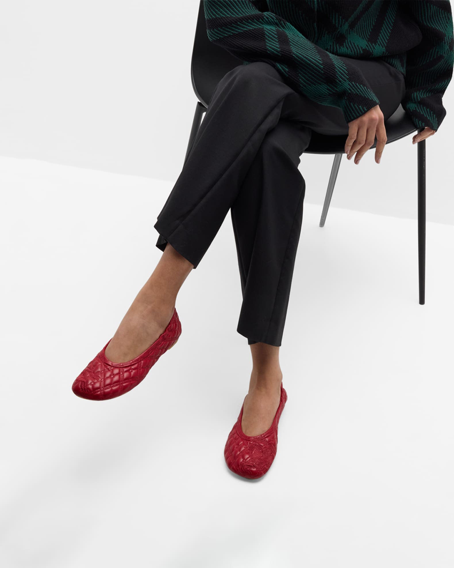 Burberry quilted flats online