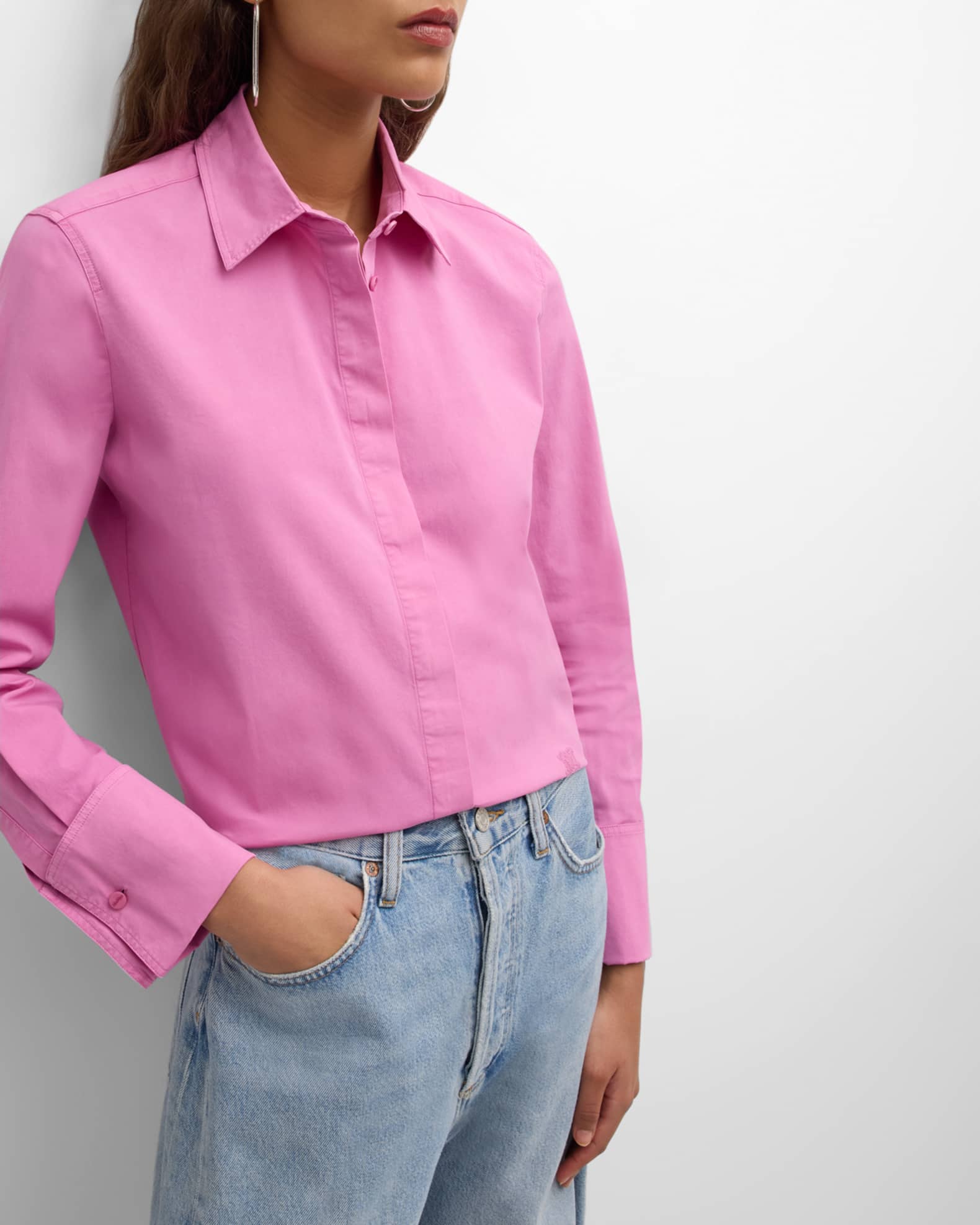 Max Mara Francia FrenchCuff ButtonDown Shirt Neiman Marcus