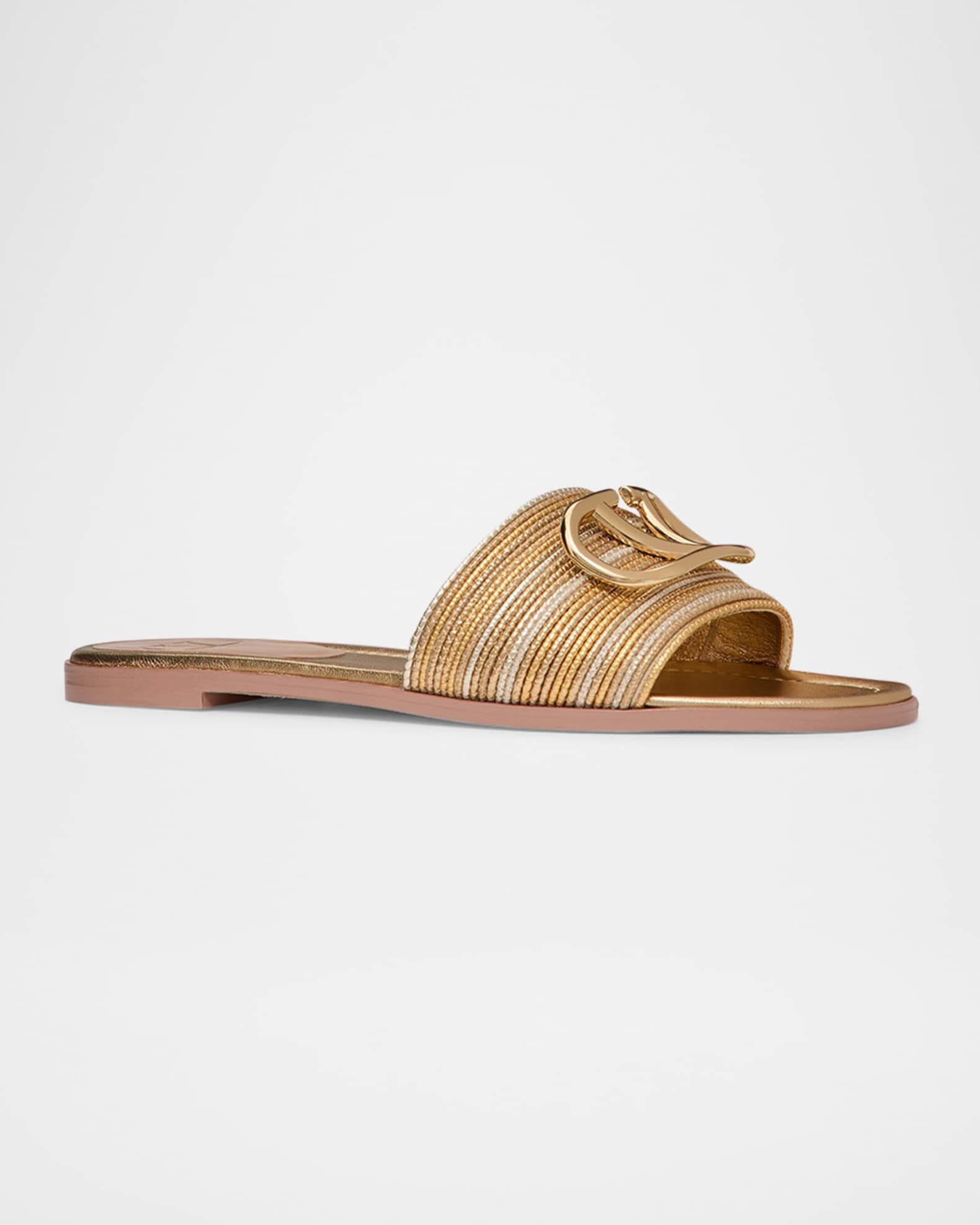 Valentino sandals gold on sale