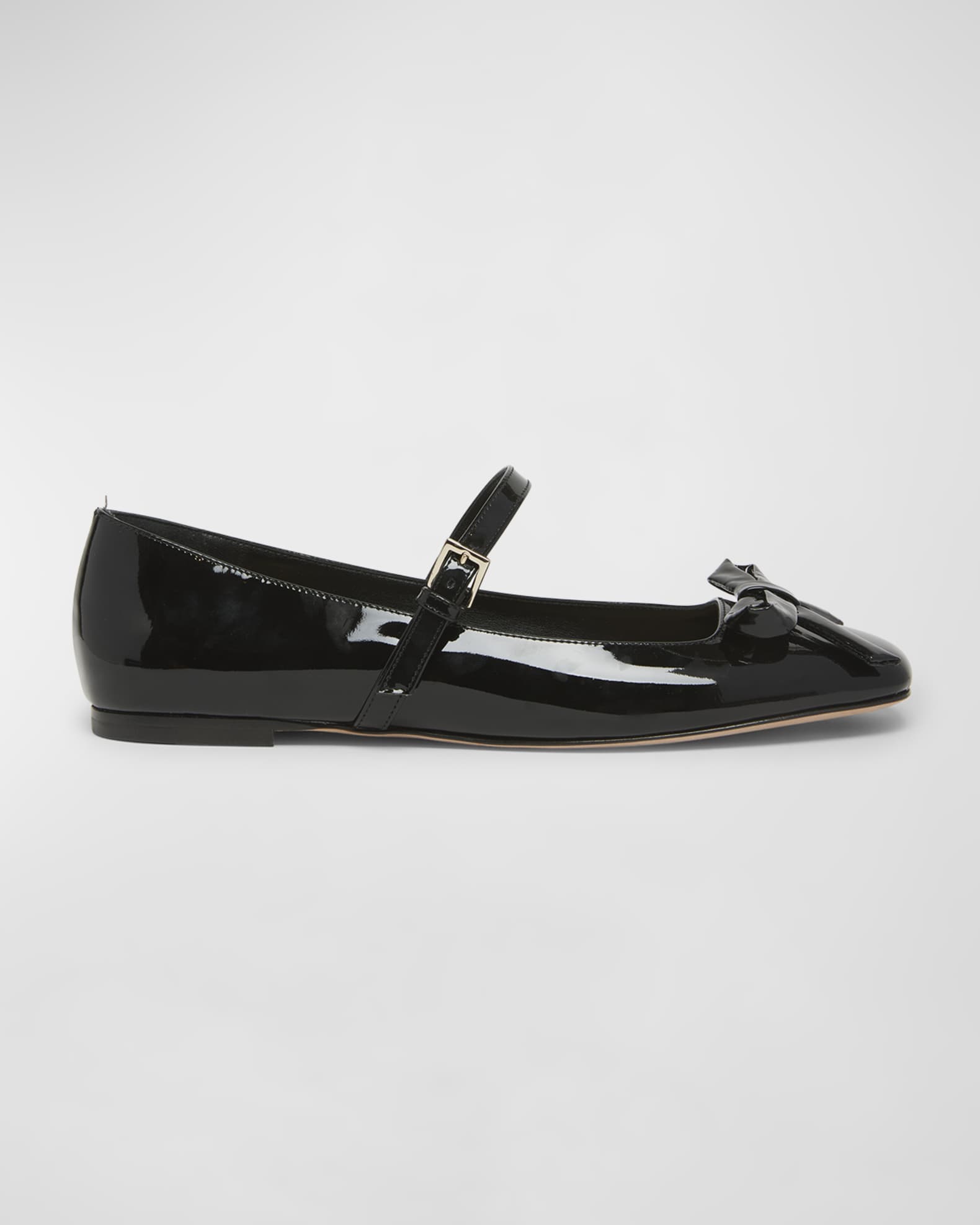 Romance Patent Bow Mary Jane Ballerina Flats 0