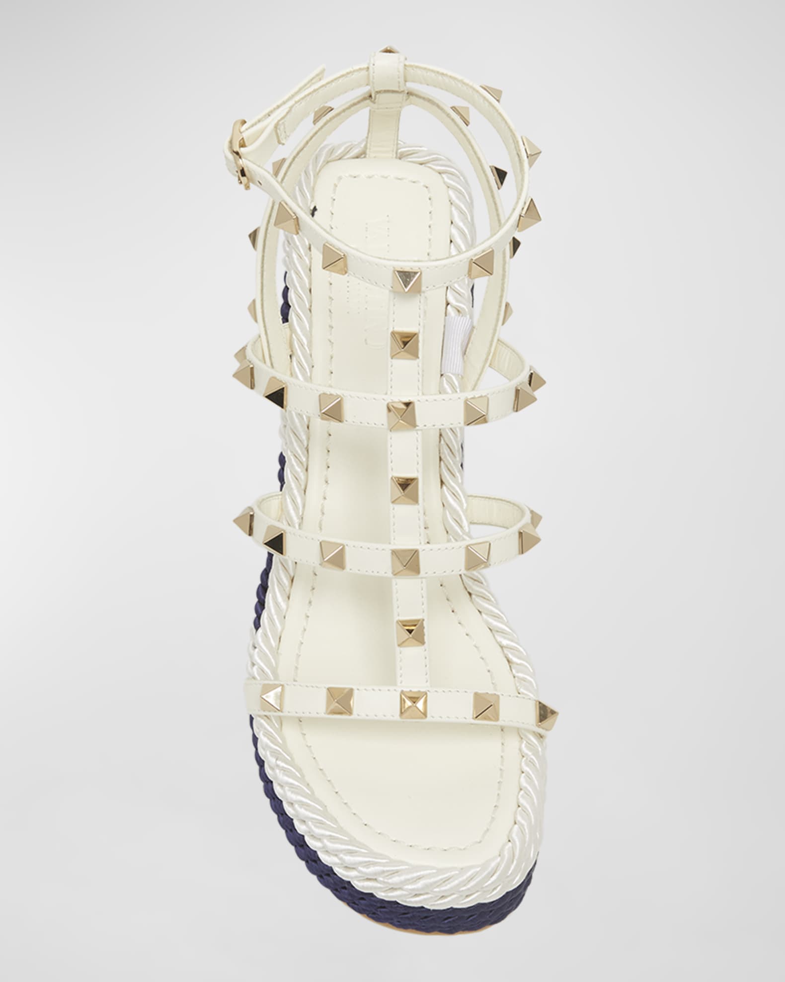 ROCKSTUD CIDER BROWN CANVAS ESPADRILLES main image 0