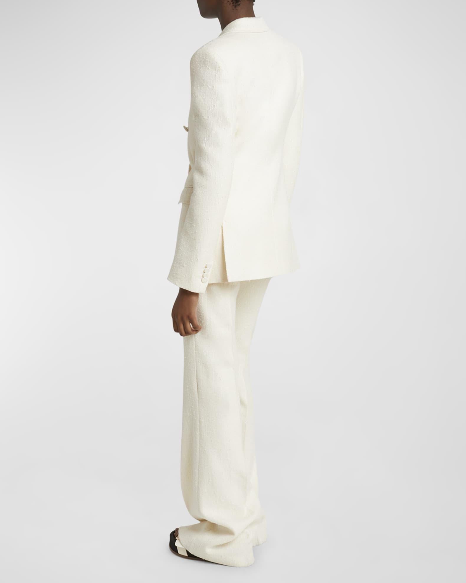 Boucle Double Breasted Suit Neiman Marcus