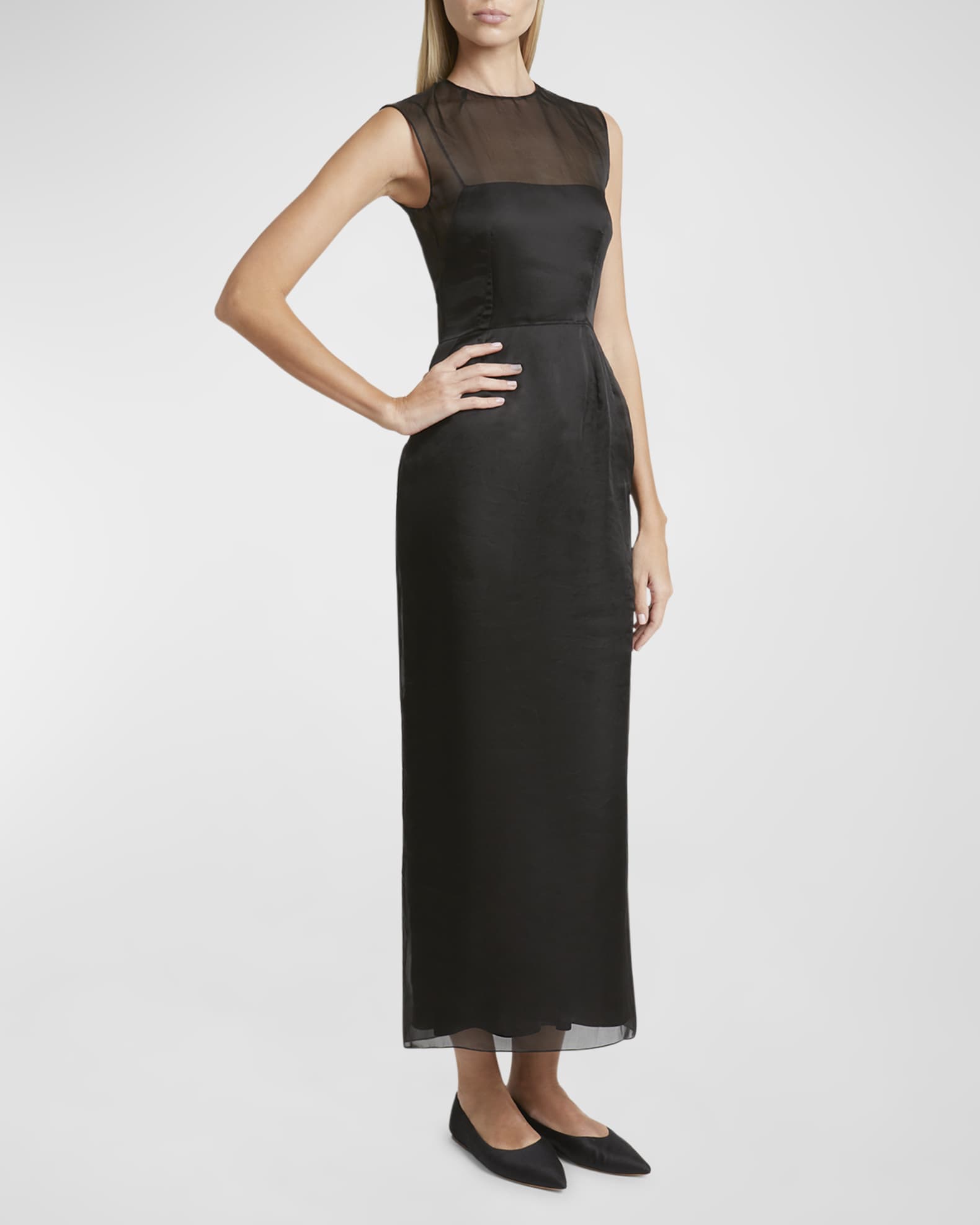 Sheer silk dress new arrivals