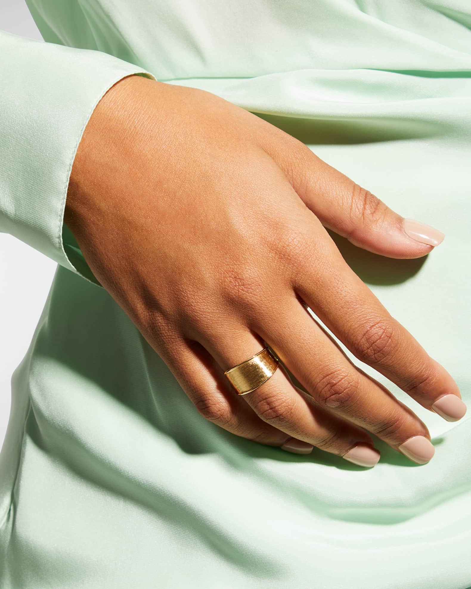 Lunaria 18k Gold Band Ring Size 7 1