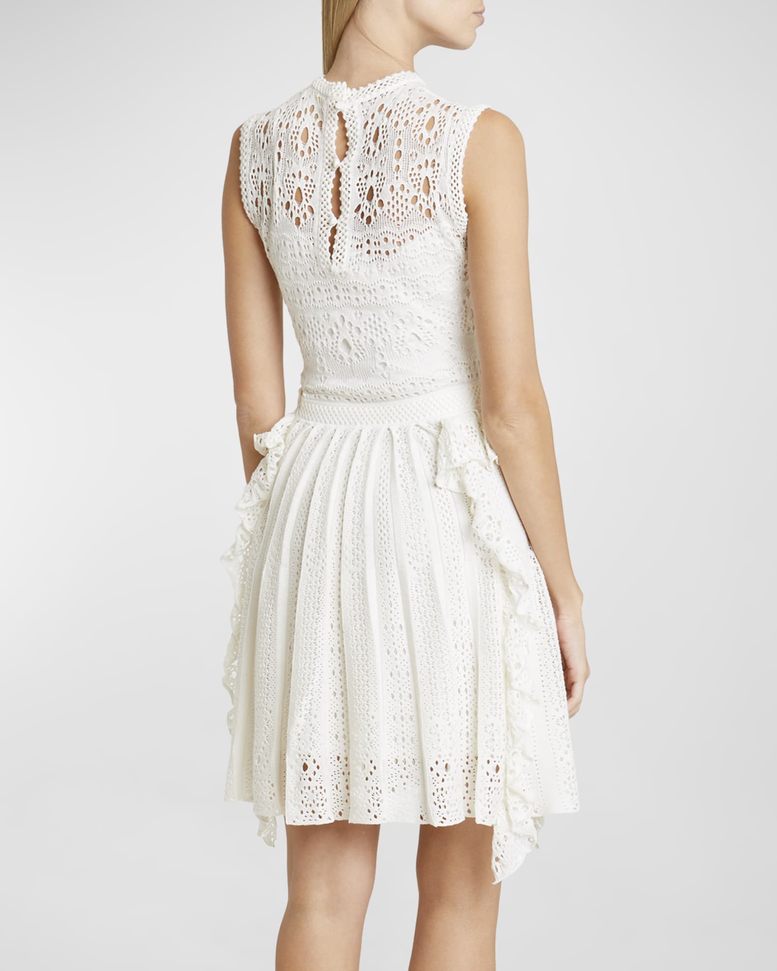 Chloé Kids broderie-anglaise A-line skirt - White