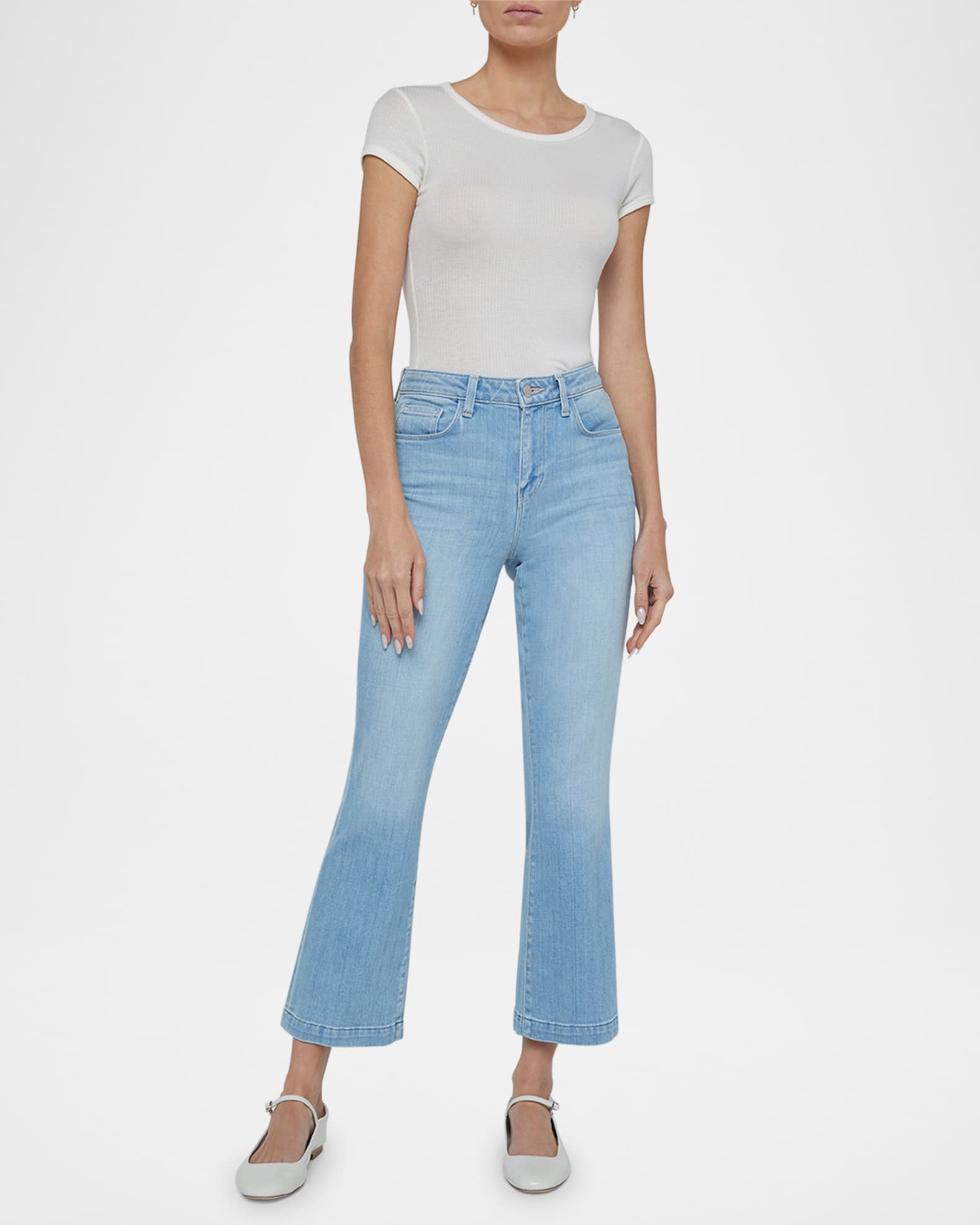 Ali High-Rise Slim Flare Jeans 1