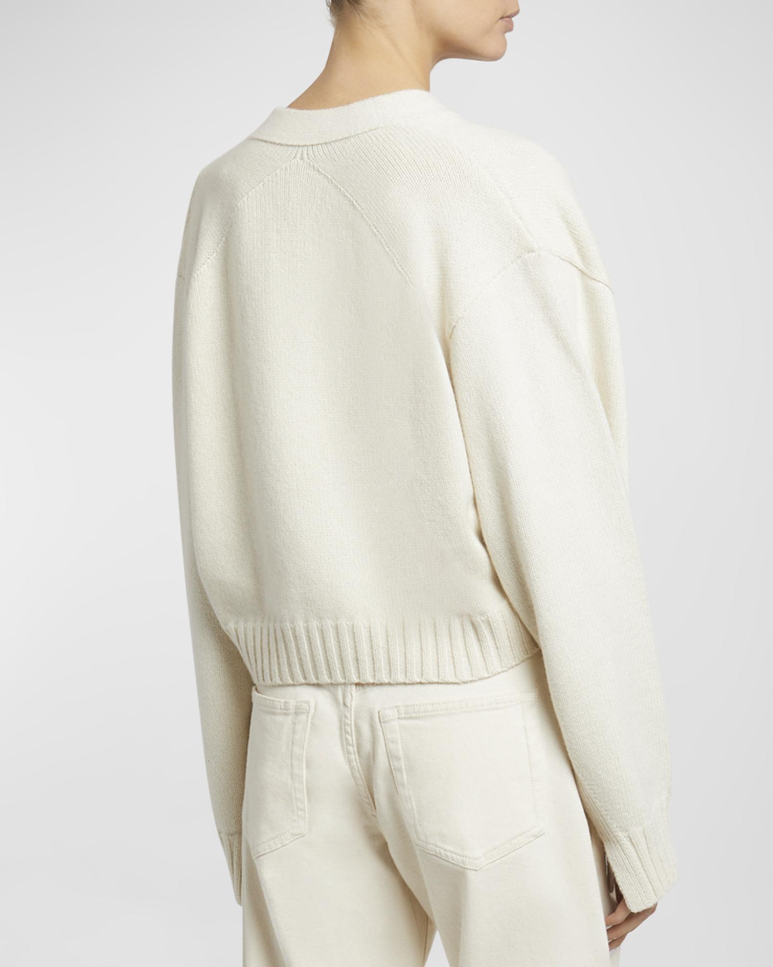 Proenza Schouler Sofia Crop Cashmere-Wool Cardigan | Neiman Marcus