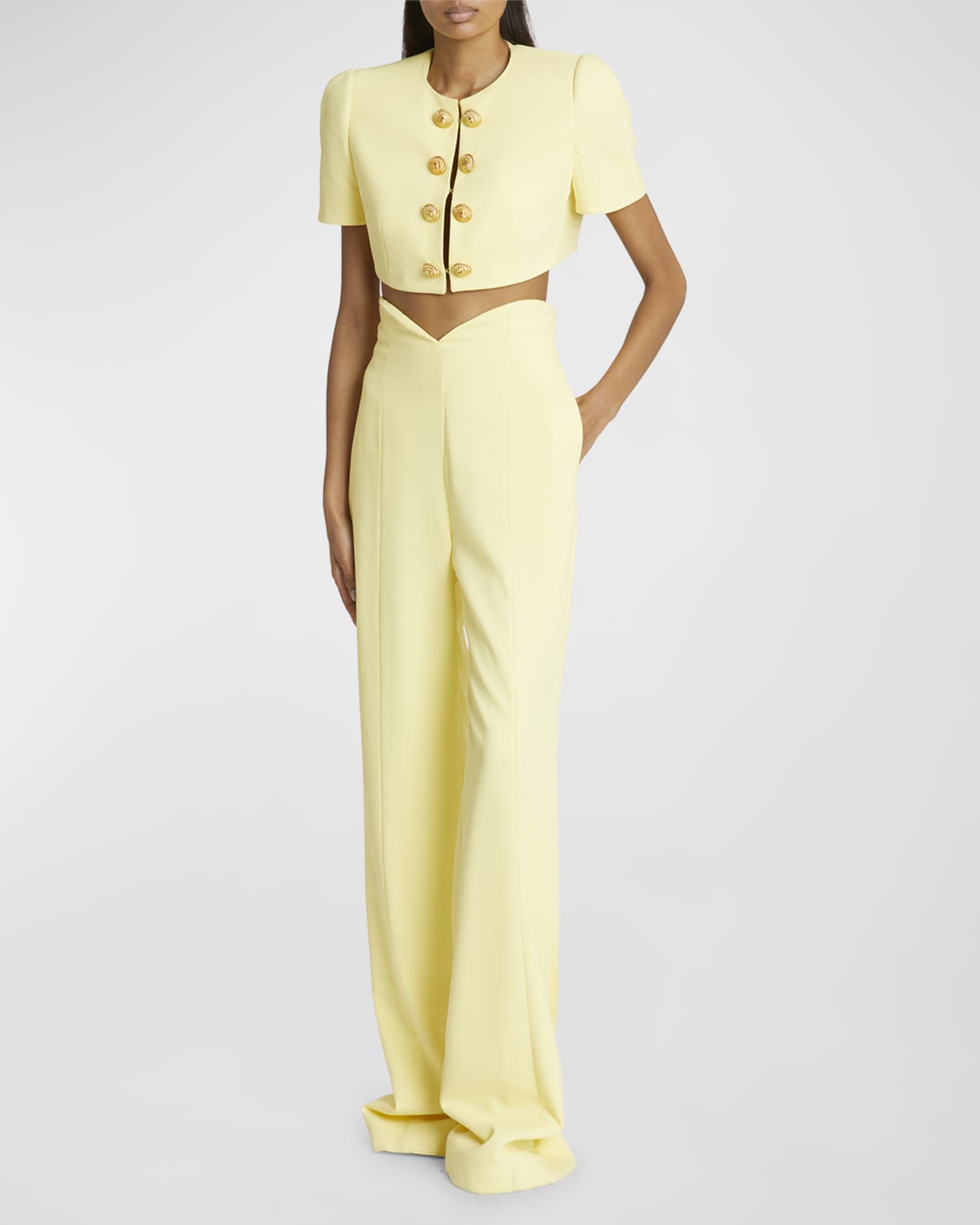 Balmain cropped jacket outlet
