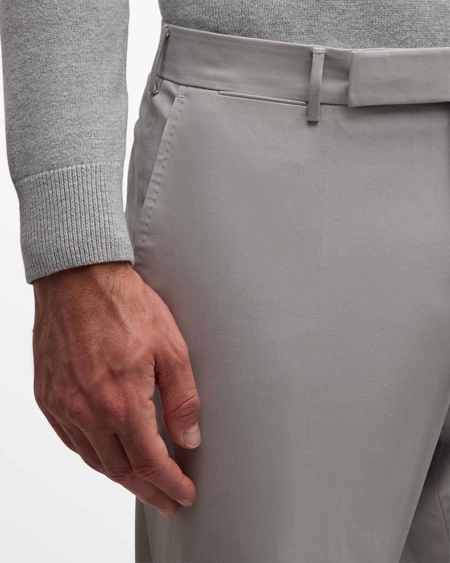 ZEGNA Men's Premium Cotton Dress Pants | Neiman Marcus