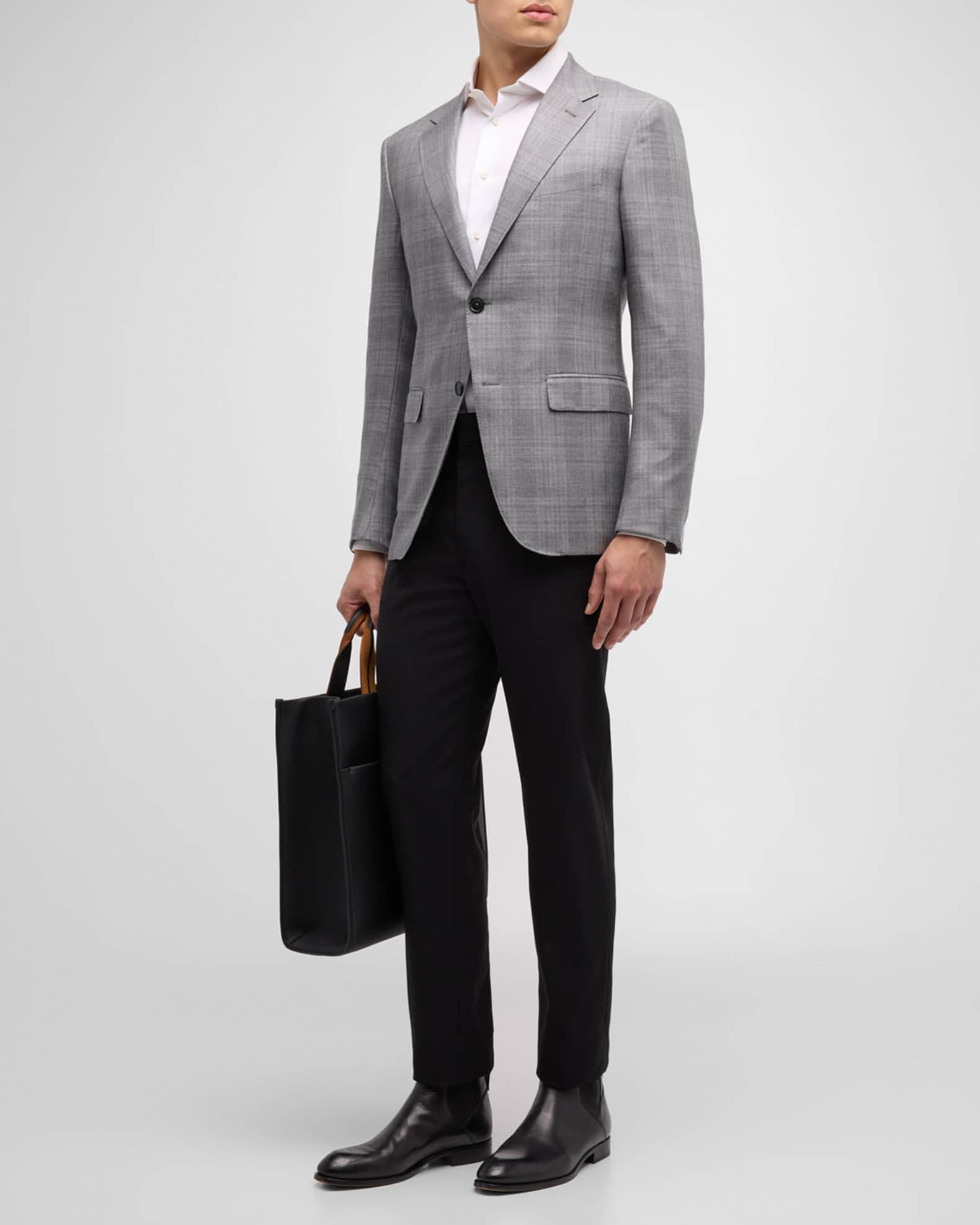 Men's Plaid Cashmere-Blend Sport Coat 1