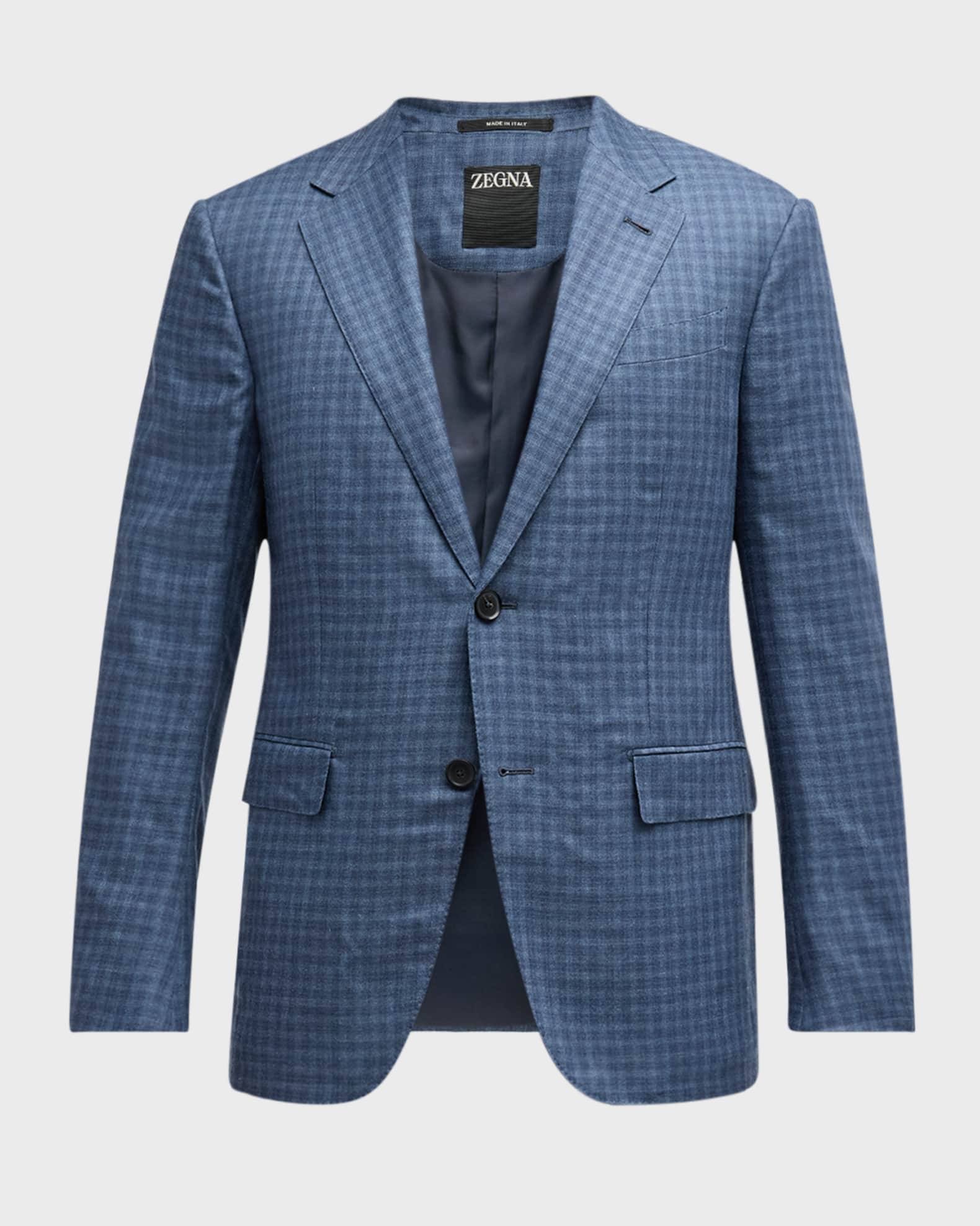 Men's Cashmere-Silk Check Sport Coat 0