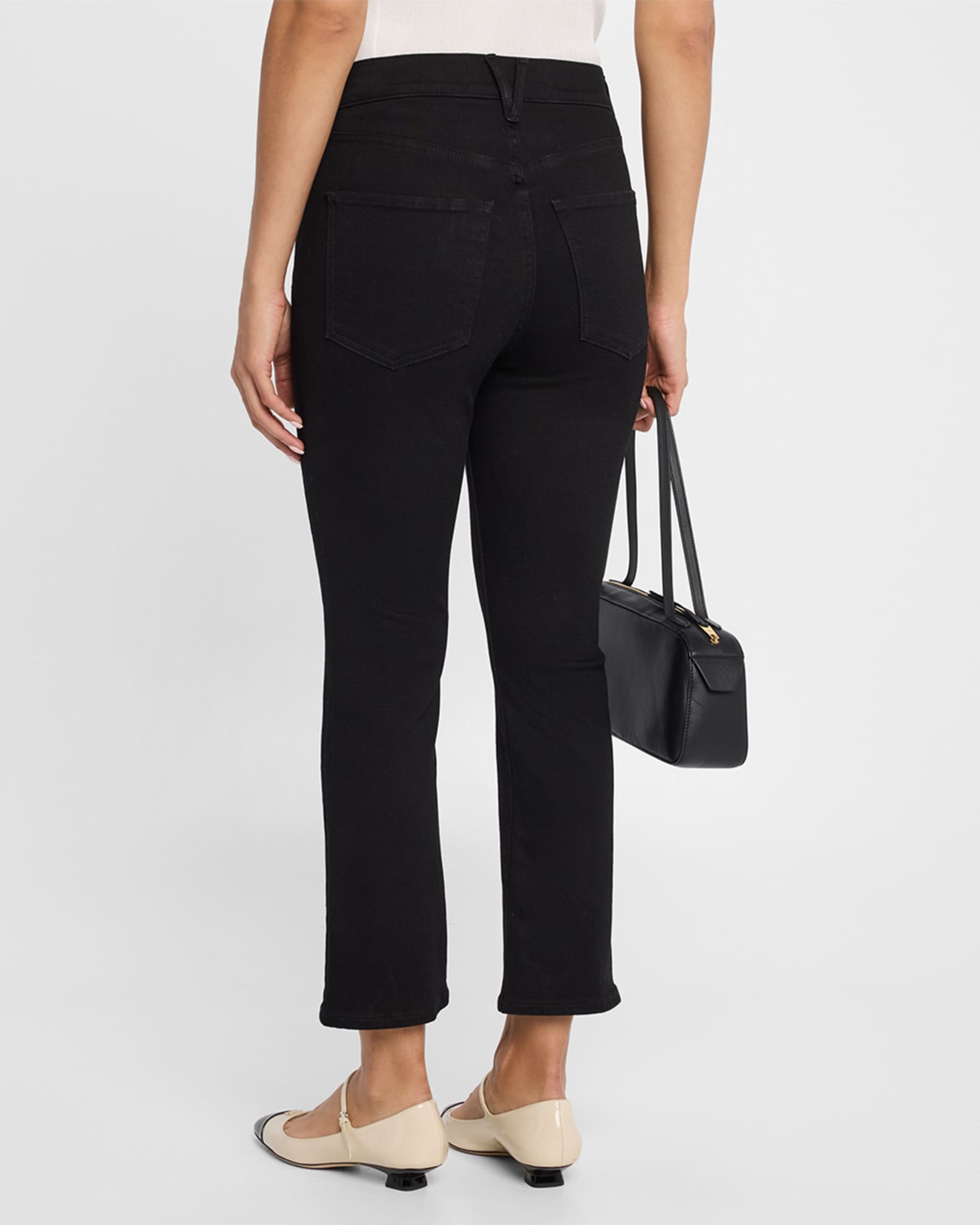 Carly Kick-Flare Crop Jeans