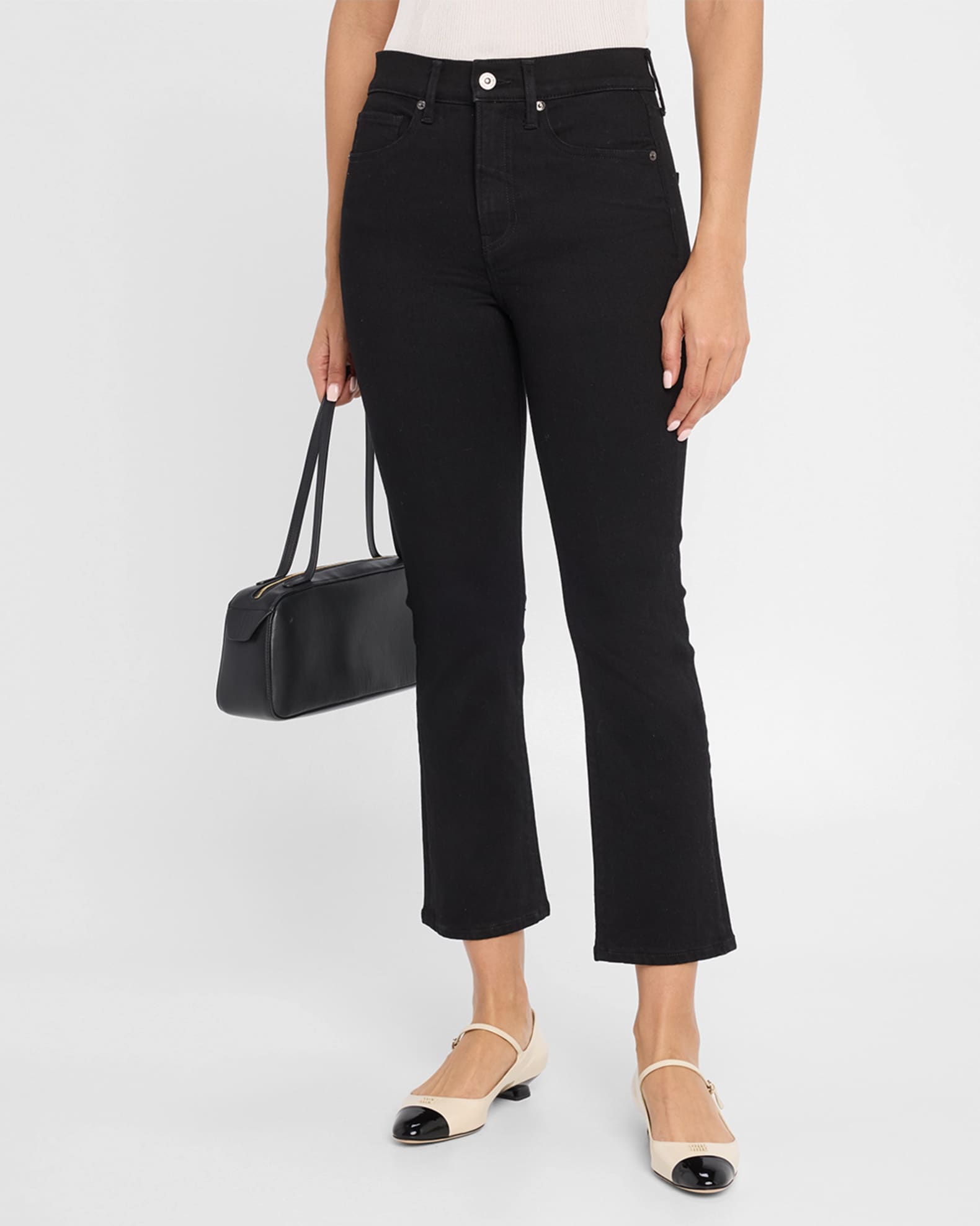 Carly Kick-Flare Crop Jeans