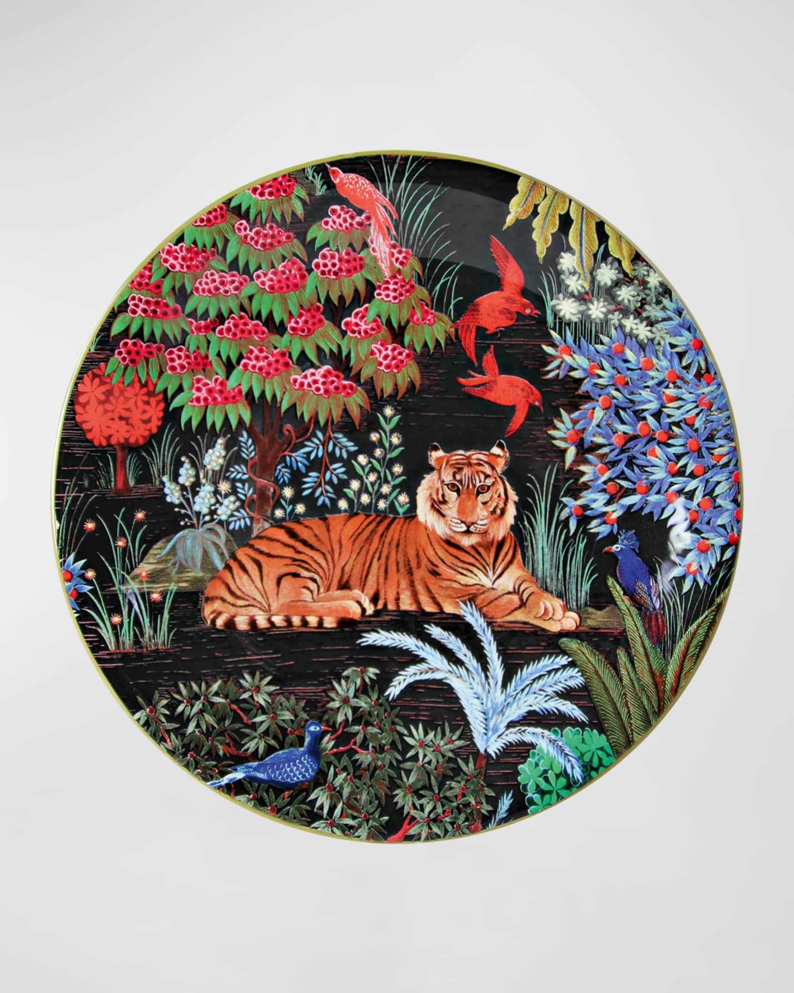 Gien Le Jardin du Palais Assorted Dessert Plates, Set of 4 Neiman Marcus