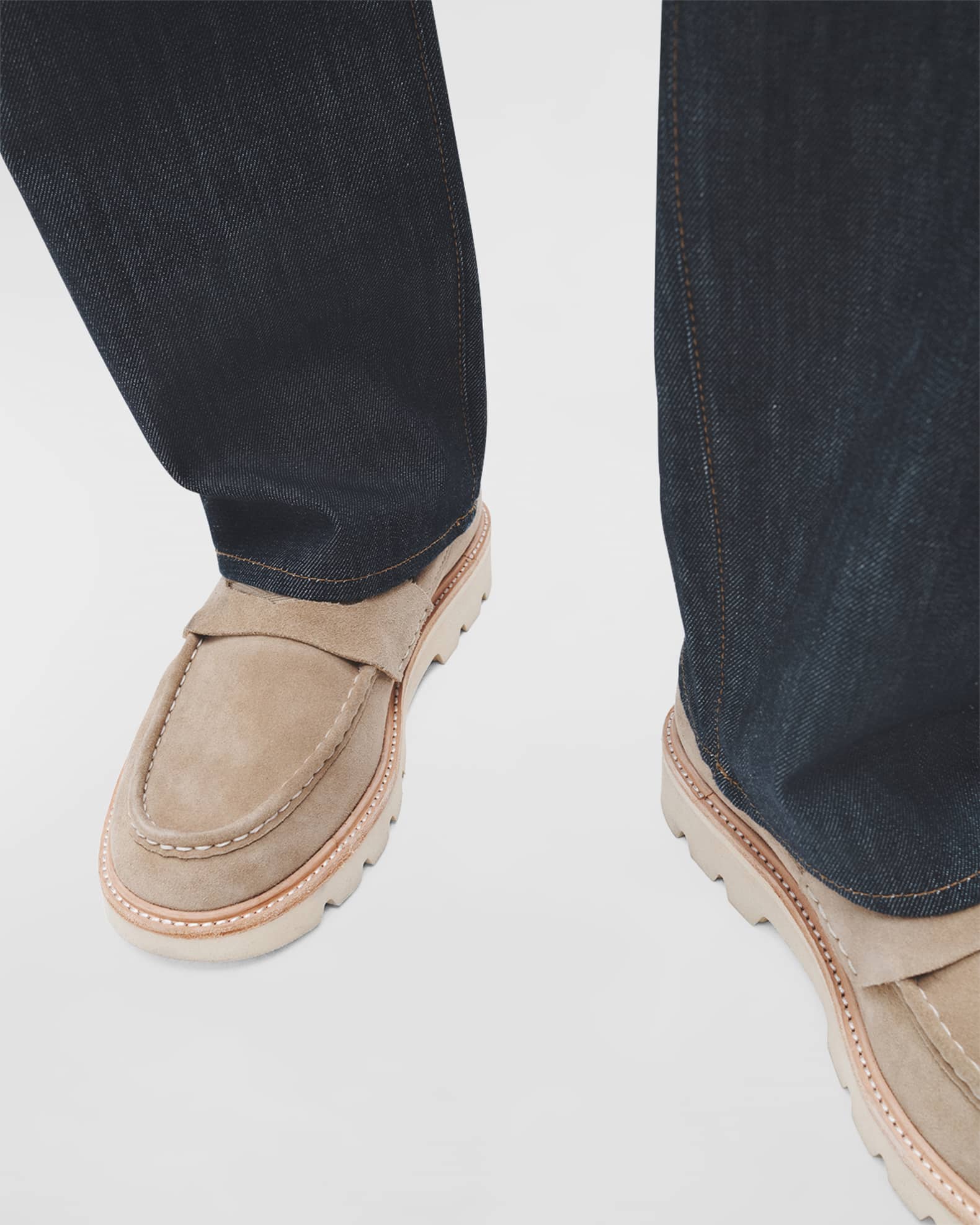 Rag & Bone Men's RB Leather Penny Loafers | Neiman Marcus