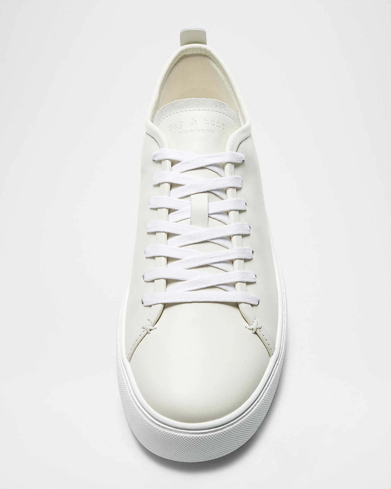 Rag & Bone Shoes Size 37.5 White Low Top Leather Sneakers Casual Lace Up S000063 Rag & Bone Men main image 3