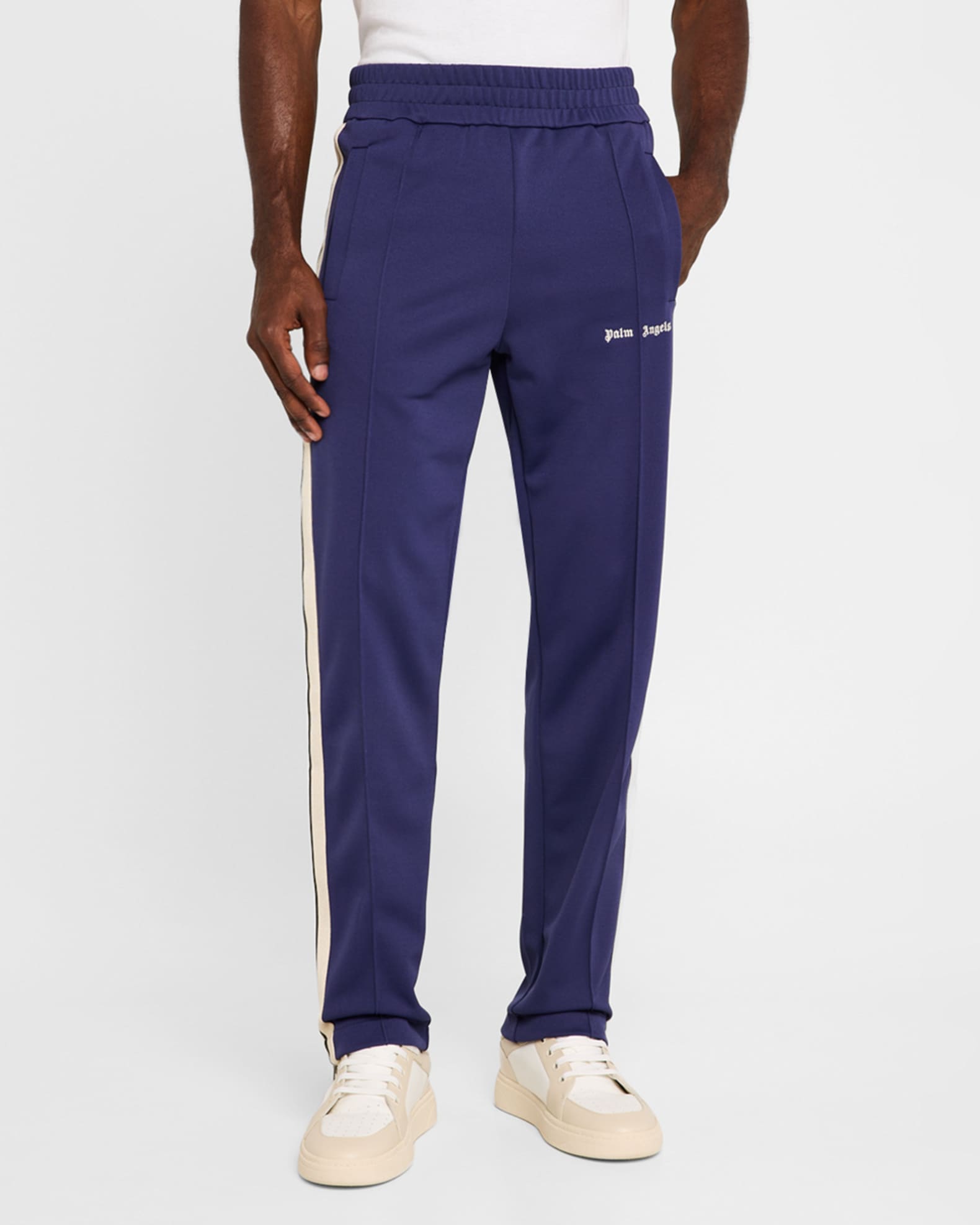 Palm Angels Men s Classic Logo Track Pants Neiman Marcus