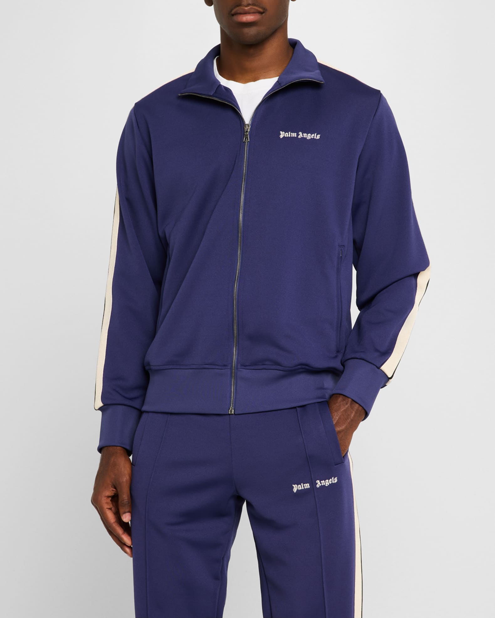 Palm Angels Men's PA Monogram Classic Track Jacket | Neiman