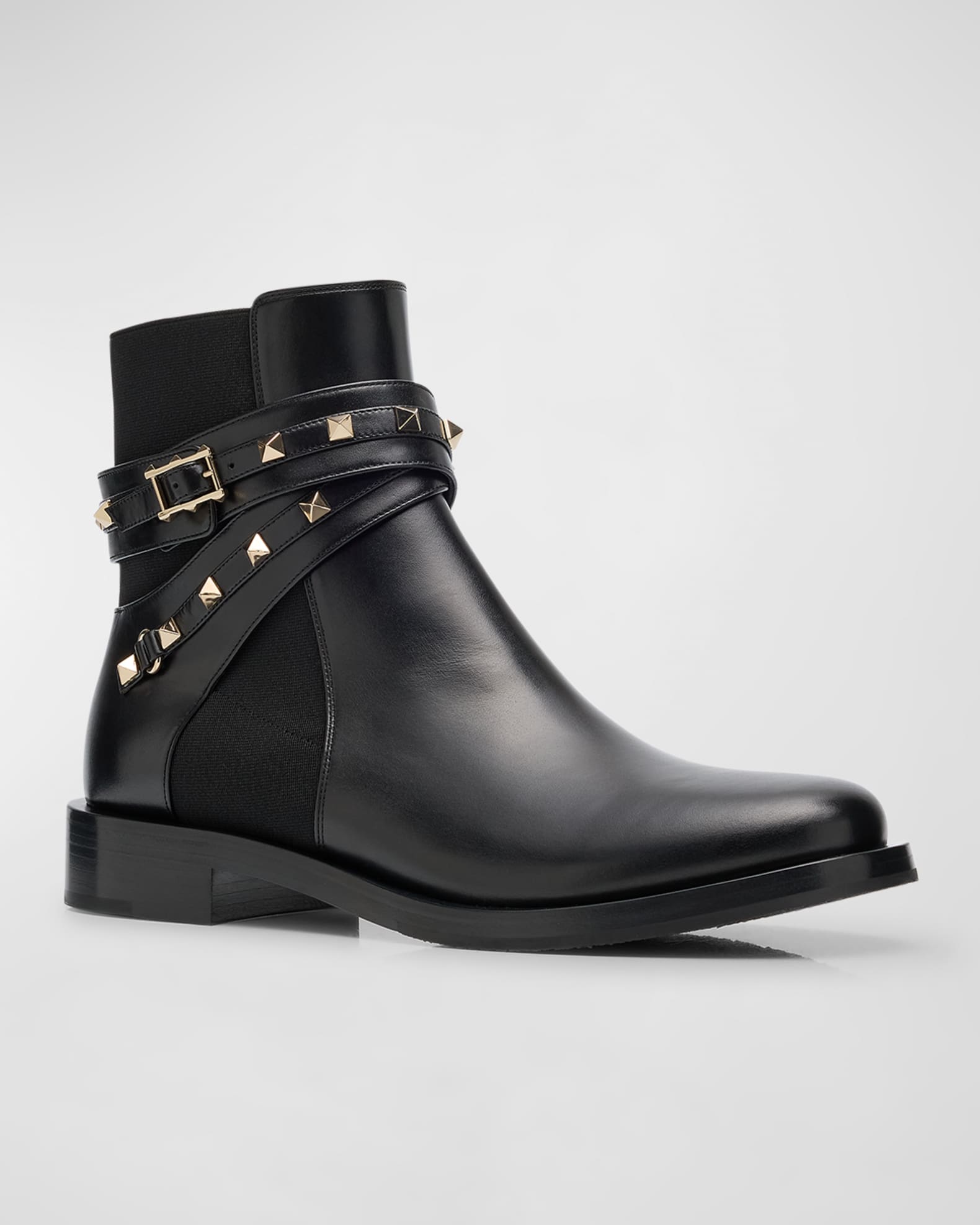 Rockstud Beatle Buckle Wrap Booties