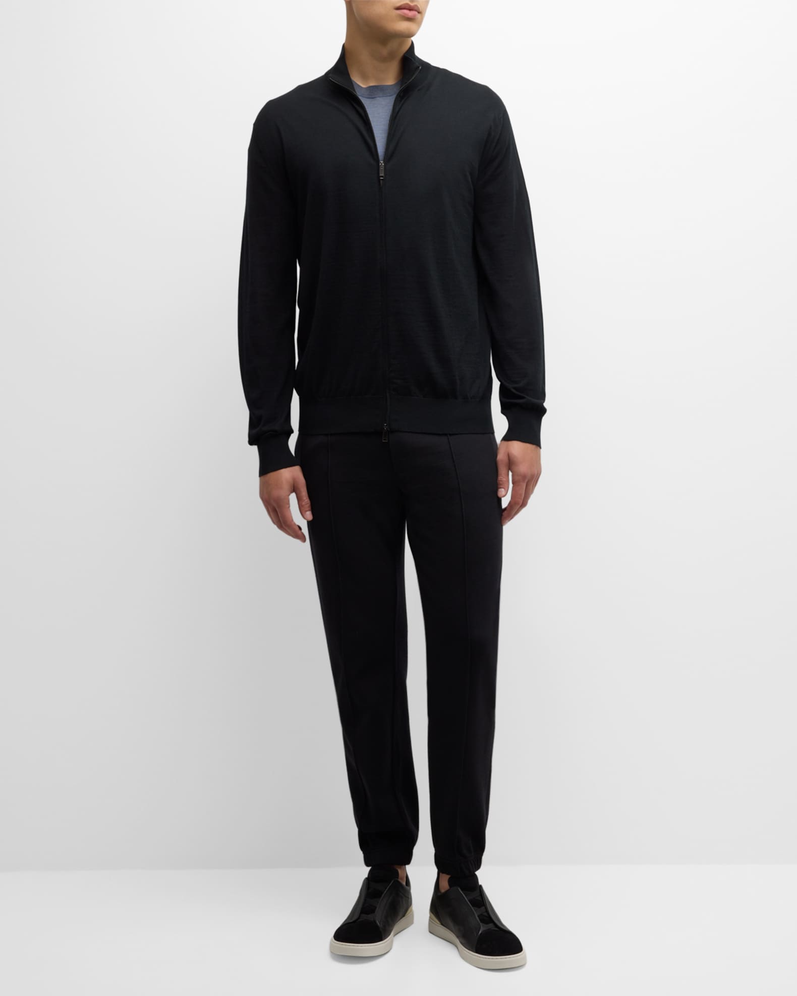 ERMENEGILDO -Z ZEGNA - Thermal Insulated Top Rain Coat Blue