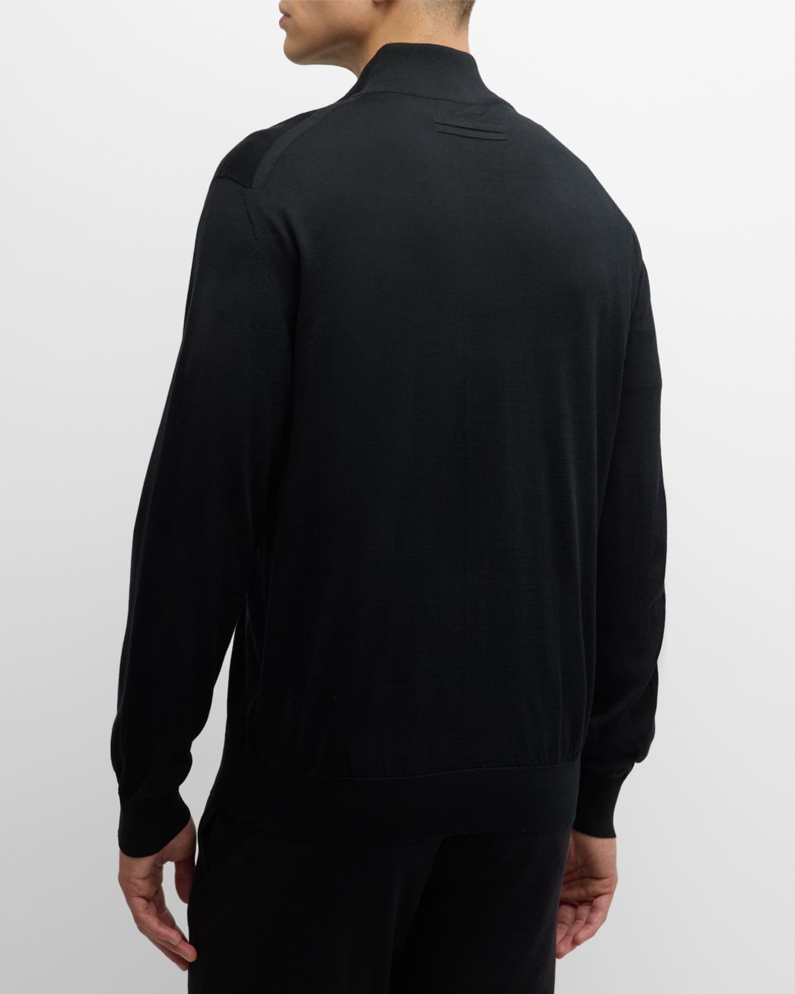 ZEGNA Men's High-Performance Wool Full-Zip Sweater | Neiman