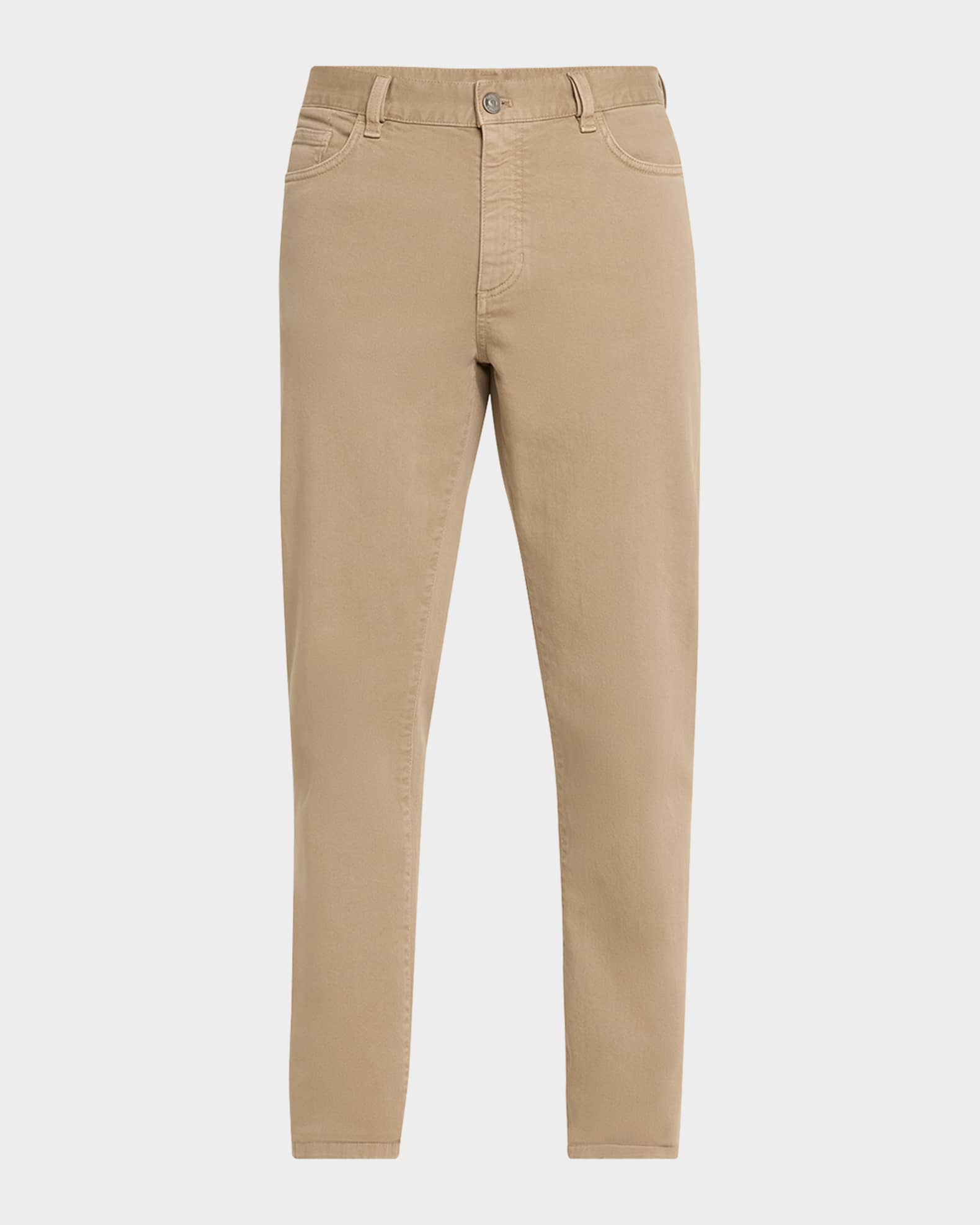 SPRINGFIELD Pantaloni Uomo Slim Fit - 5 Tasche, Tessuto Lavato, White Print, Taglia 38