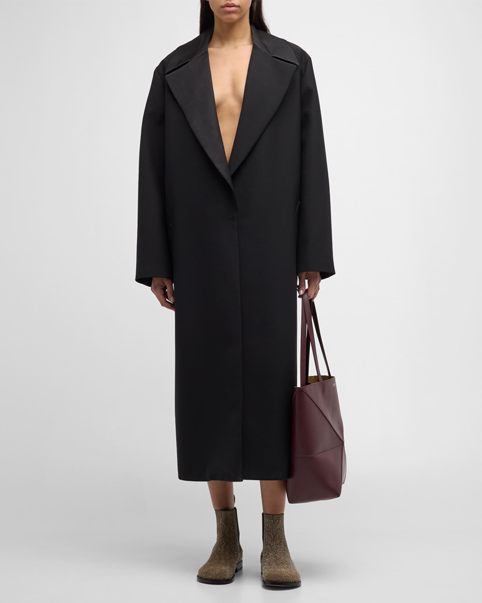 Loewe oversized coat shop