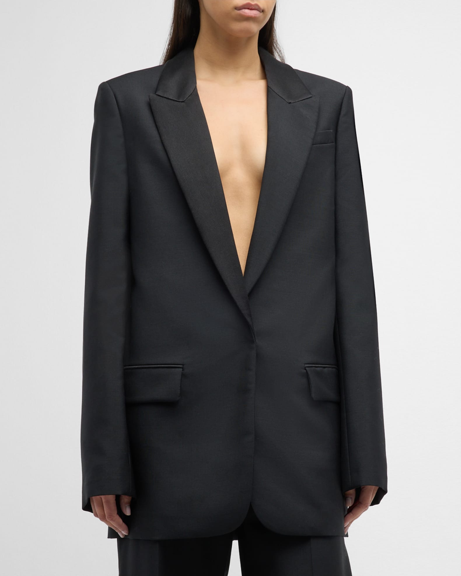 Tailored Single Breasted Blazer Jacket