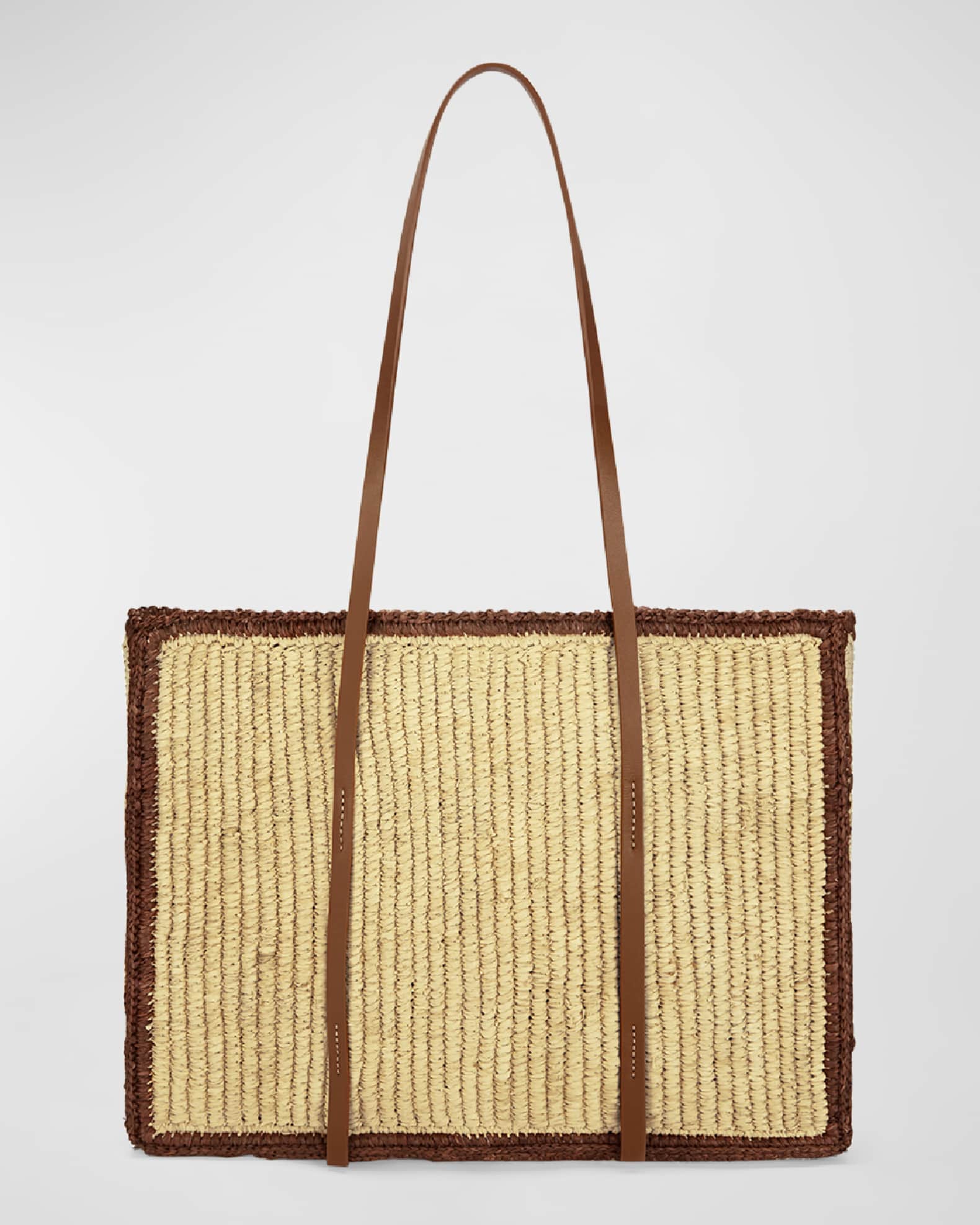英王室御愛用 ★DEMELLIER★ The Capri カプリ トートバッグ DeMellier The Capri Raffia & Leather Tote Bag | Neiman Marcus