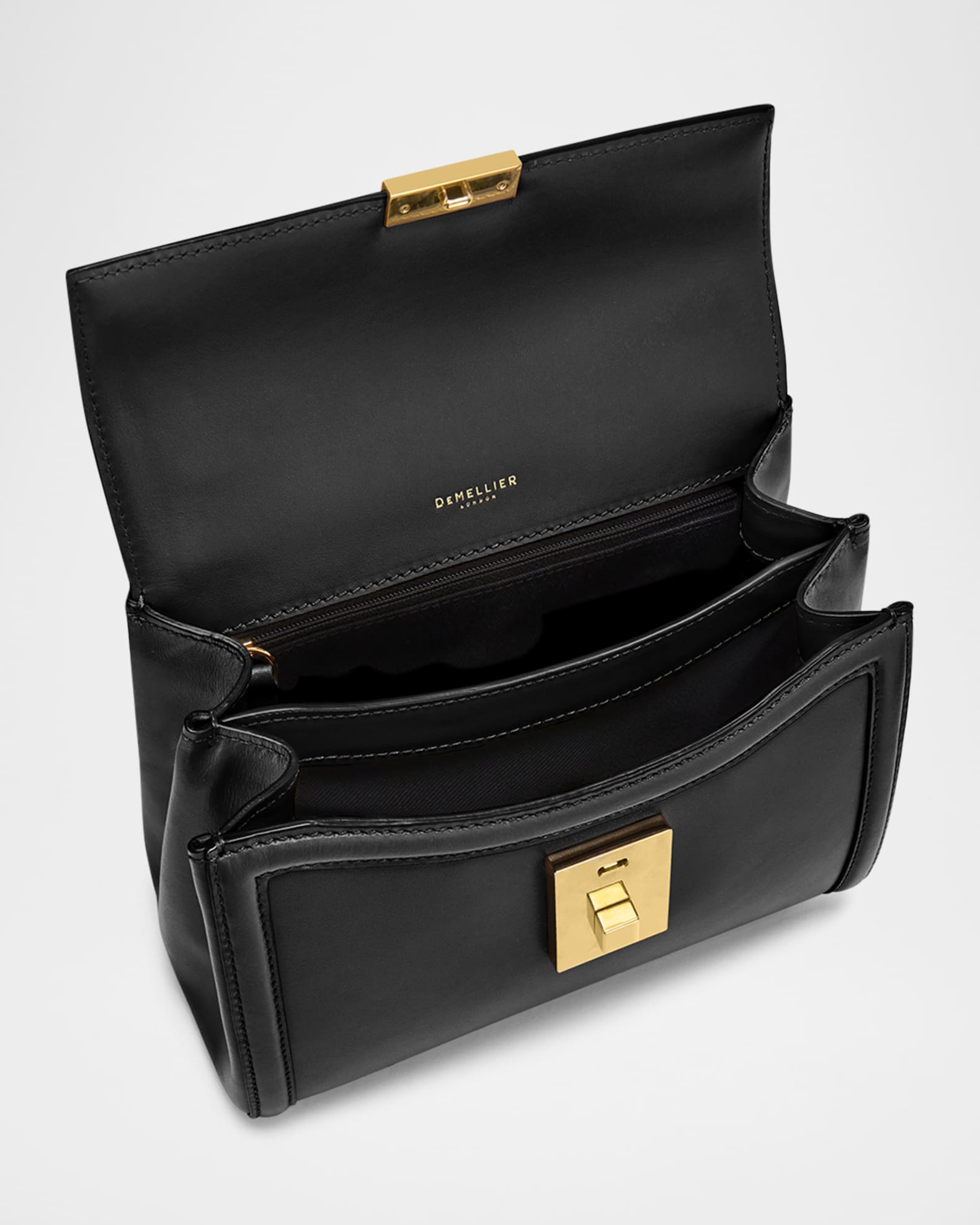DeMellier The Paris Leather Top-Handle Bag | Neiman Marcus