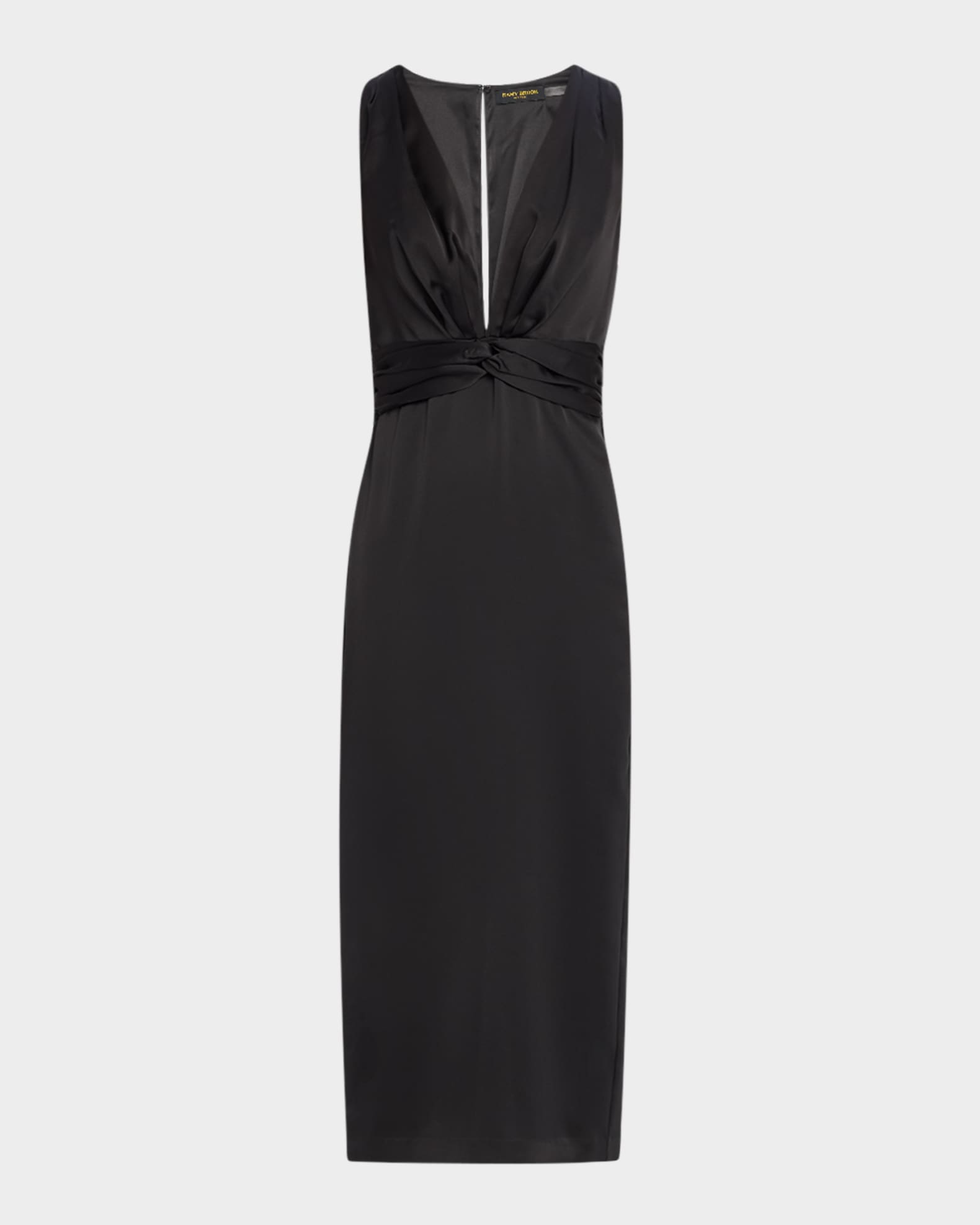 Deep v neck midi dress cheap