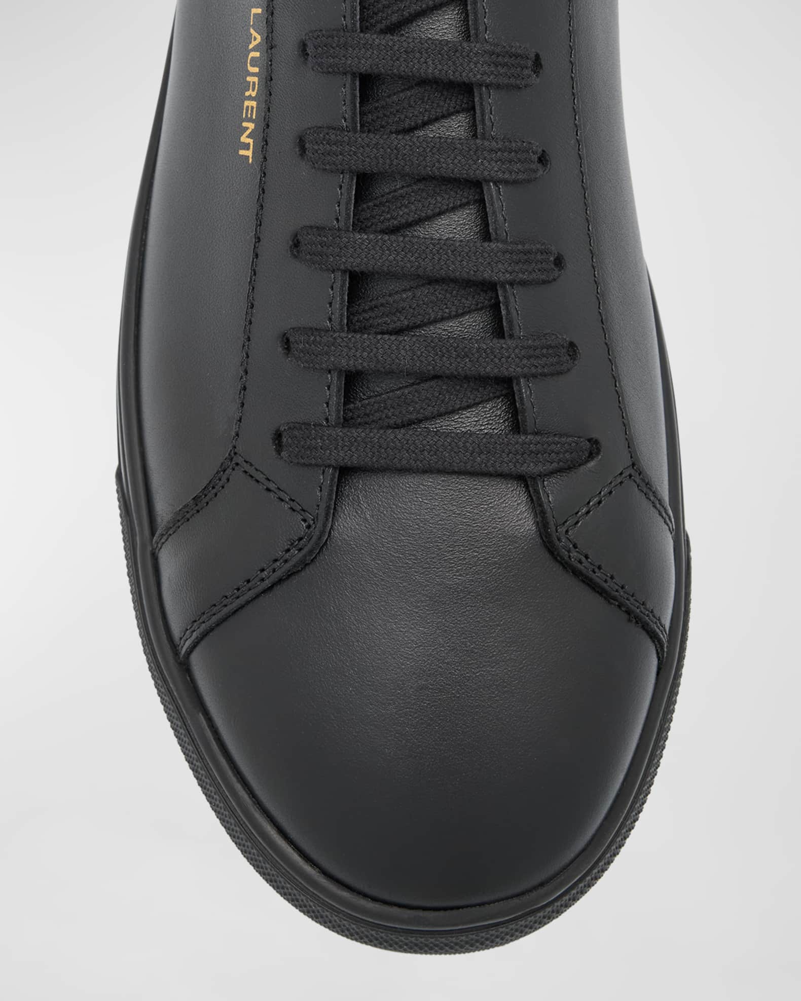 Saint laurent andy leather sneakers top