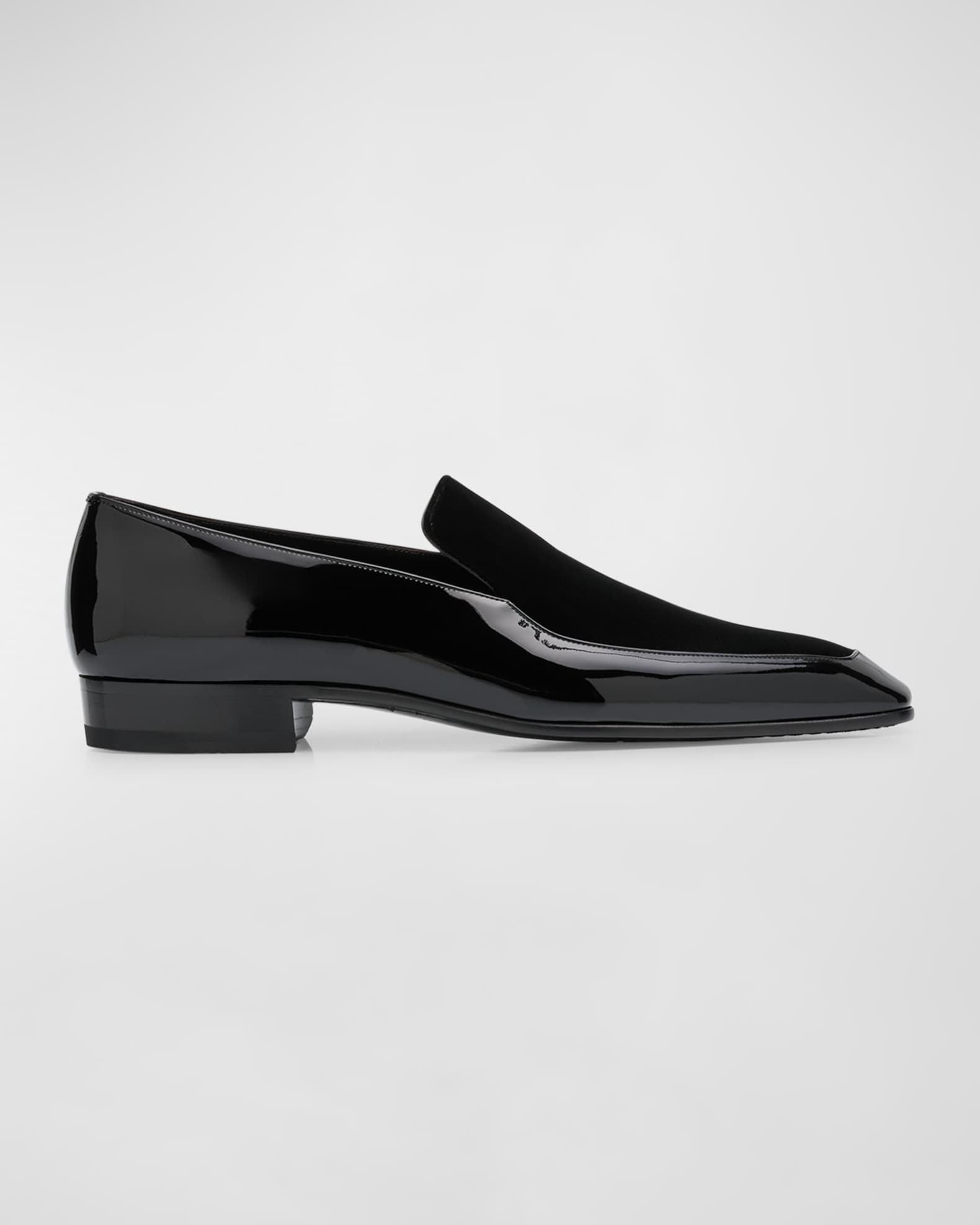 Saint Laurent Men's Gabriel 20 Patent Leather Loafers