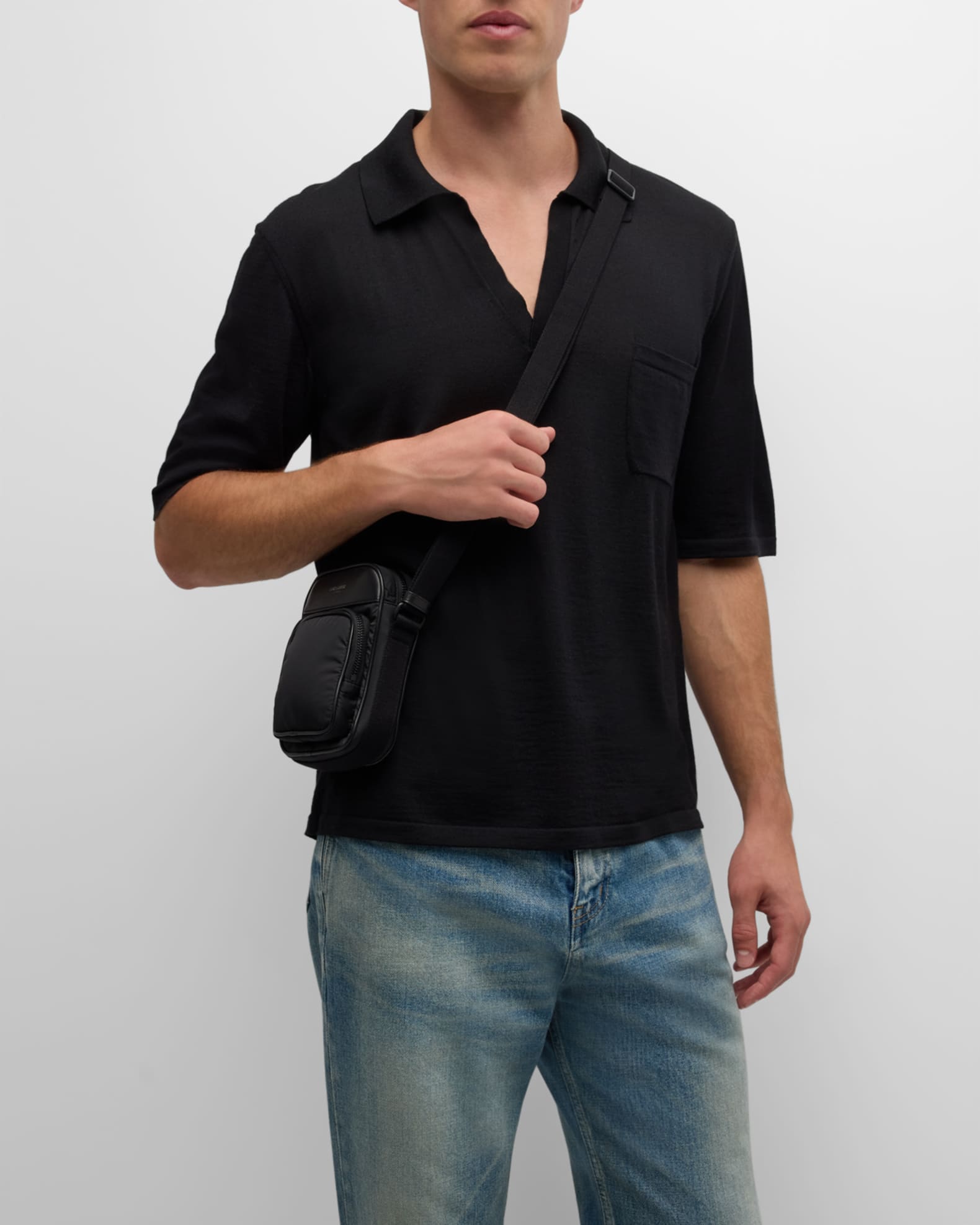 Men s City Mini Crossbody Bag in Nylon