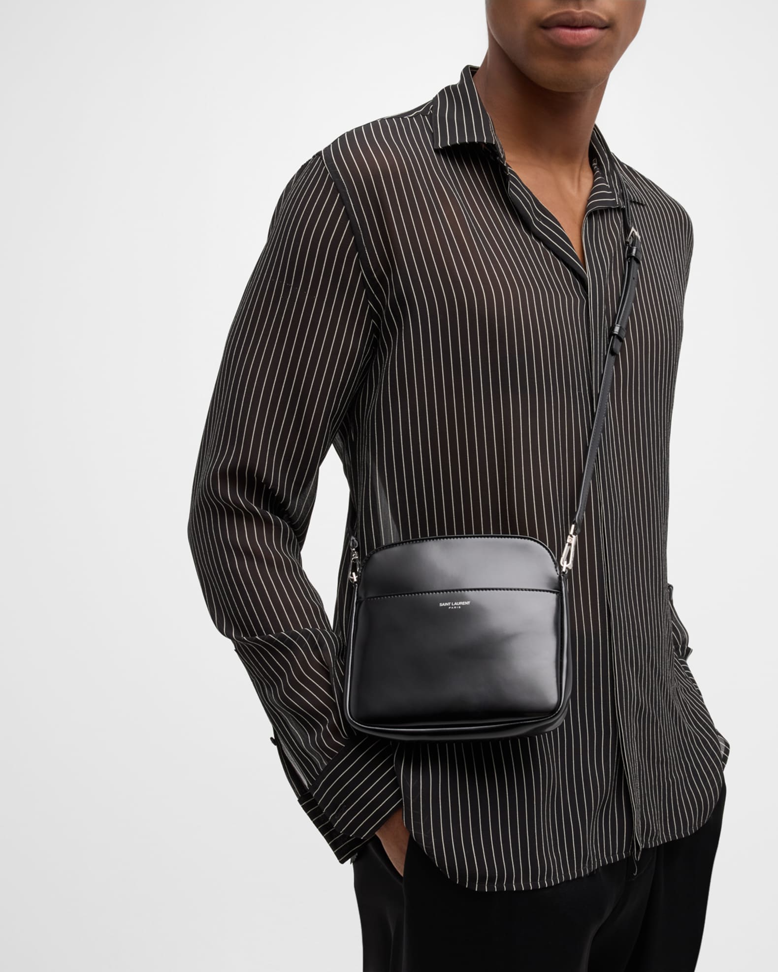 Saint laurent mens crossbody bag discount