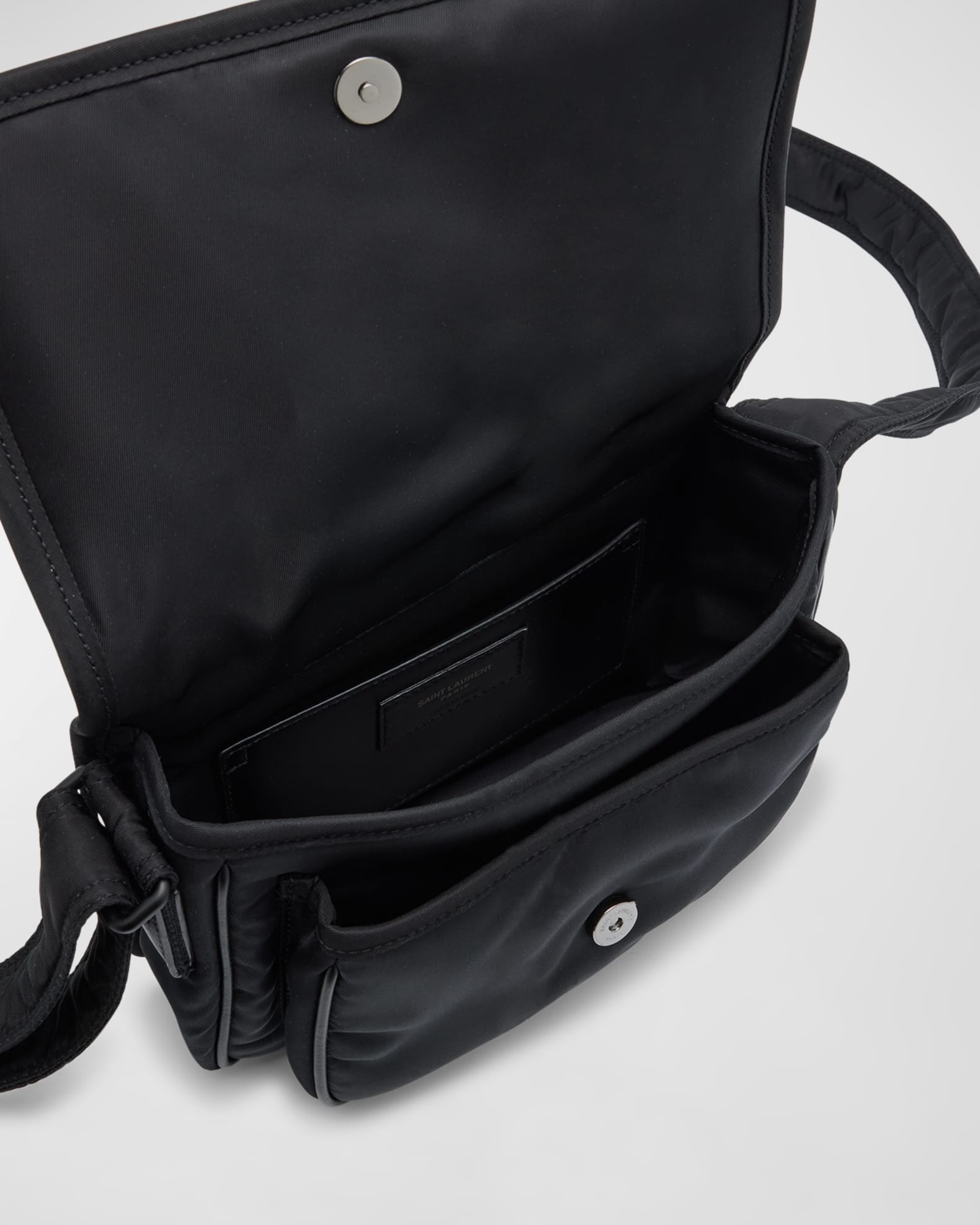 Saint Laurent Men's Niki YSL Messenger Bag in Nylon | Neiman