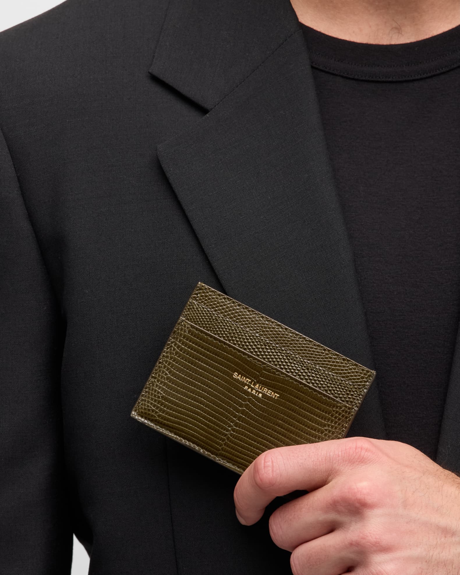 Ysl mens card wallet on sale