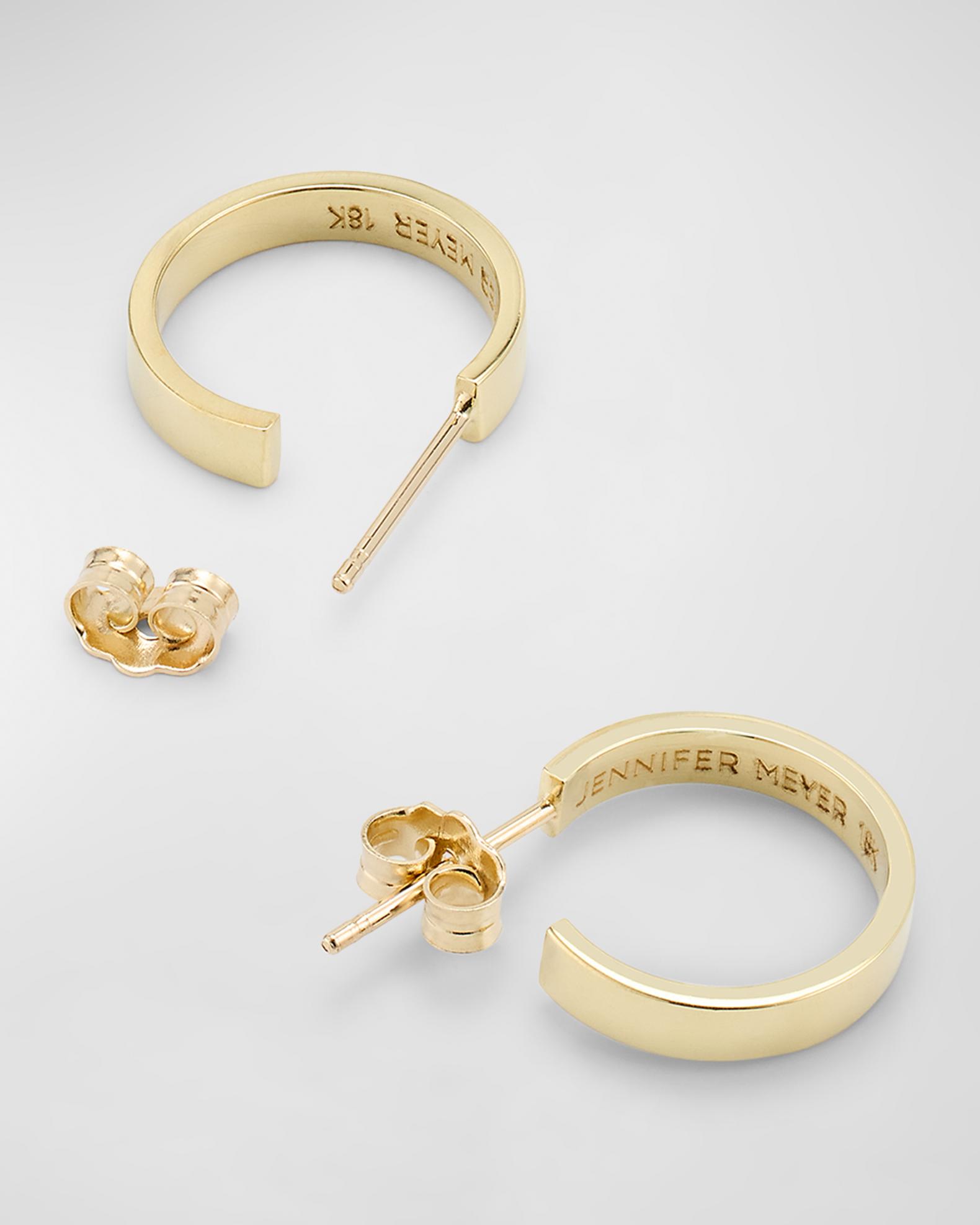 Jennifer Meyer 18k Yellow Gold Mini Ellen Hoop Earrings | Neiman 