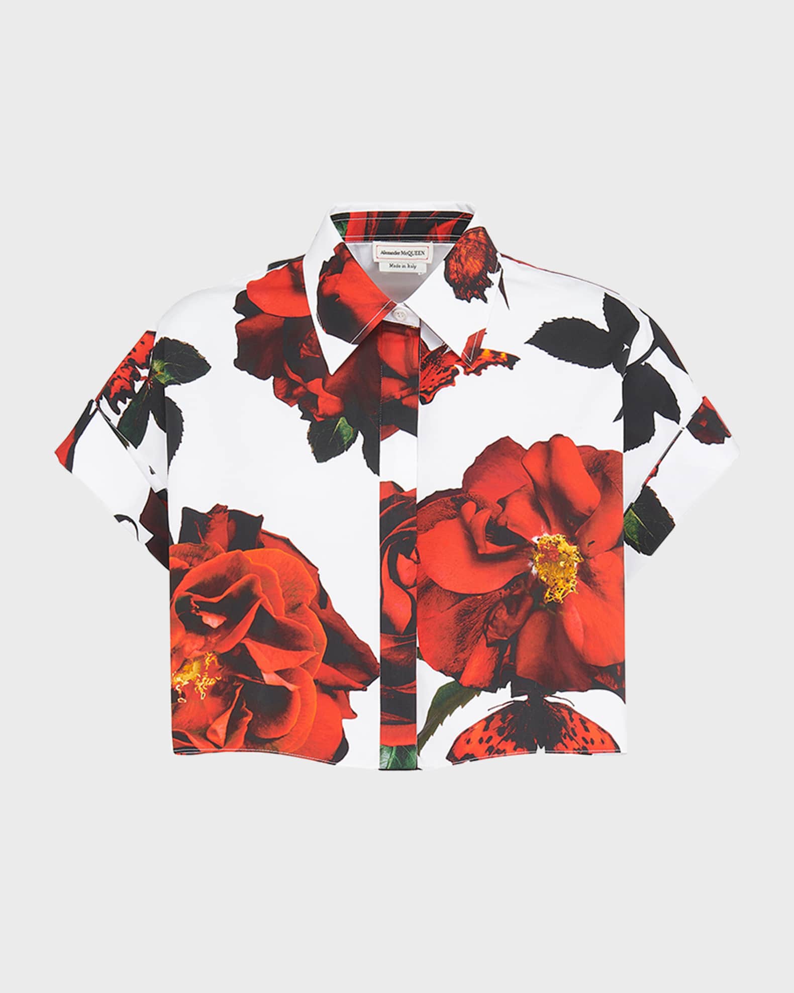 Alexander McQueen wrap style shirt - Red