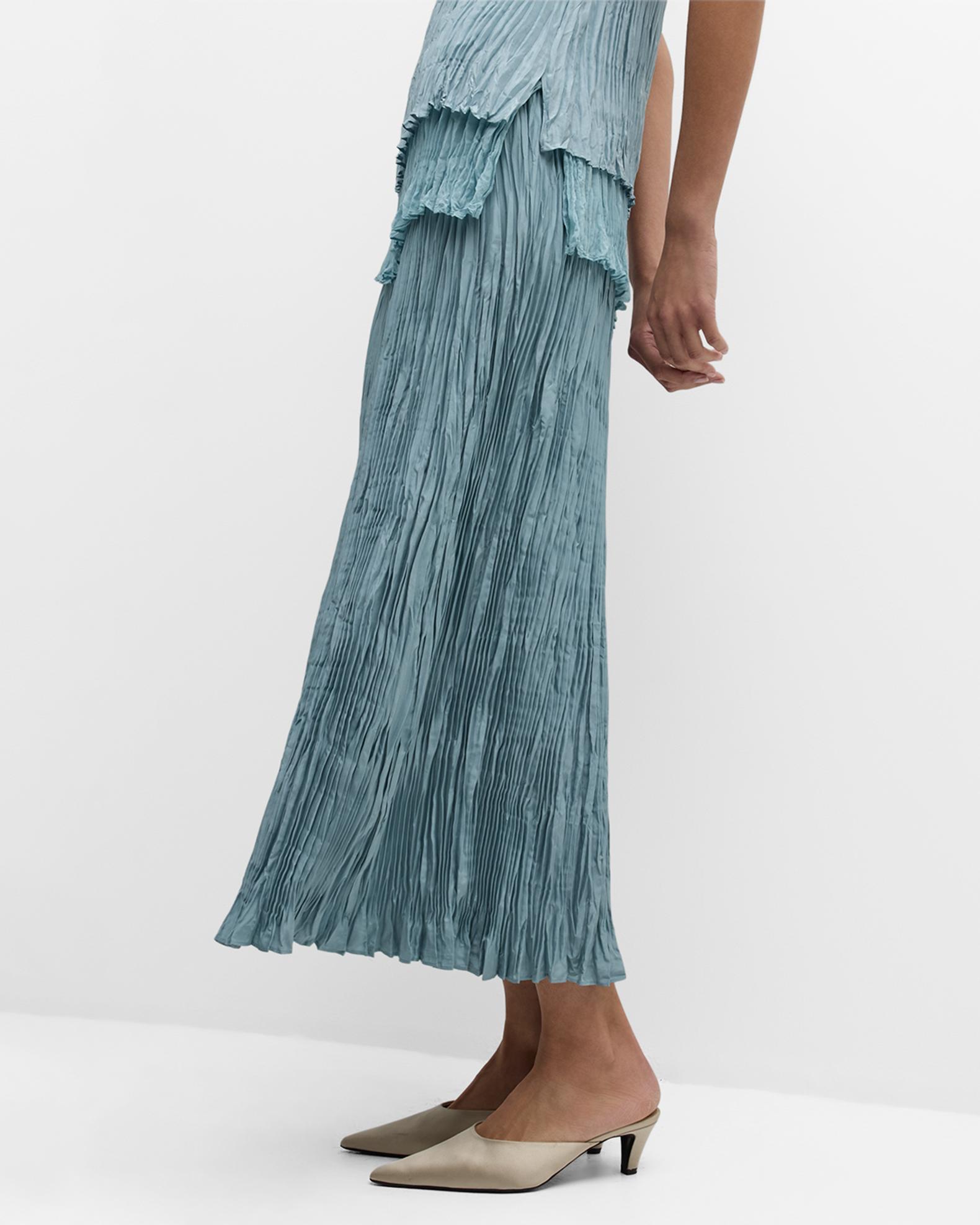 Jupe Plissée Noire Dégradé Eileen Fisher - Taille XXS - Occasion Très Bon état