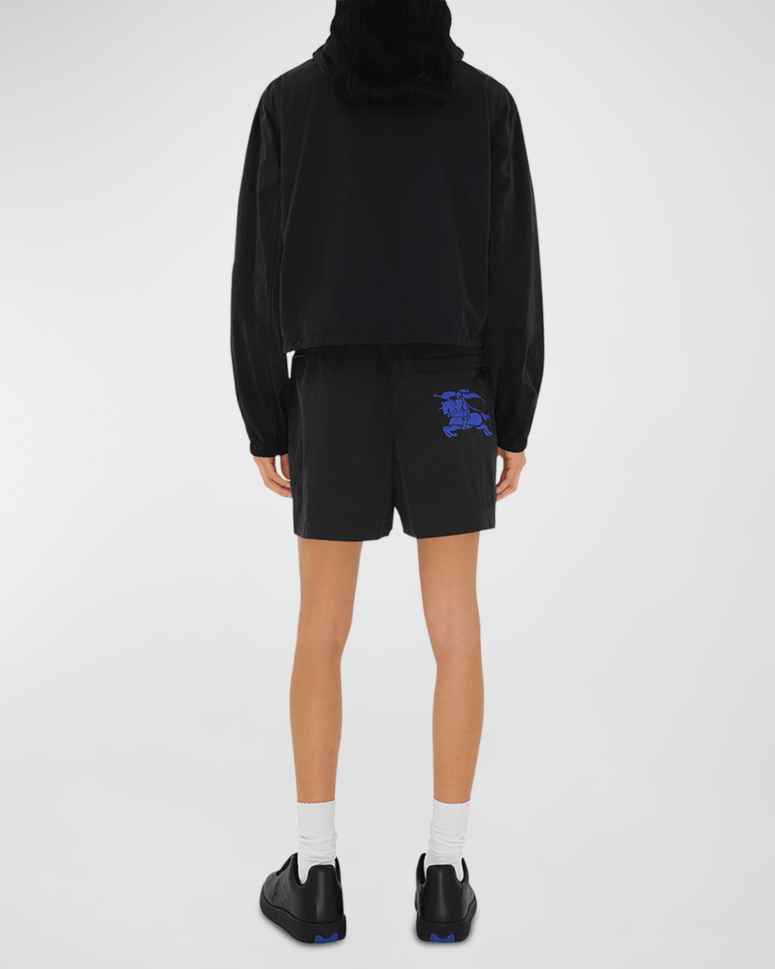 Burberry EKD Embroidered Hooded Jacket | Neiman Marcus