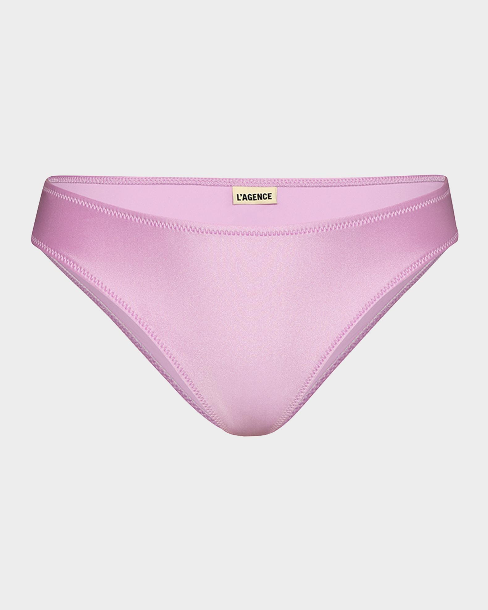 L'Agence Nicole Solid Classic Bikini Bottoms | Neiman Marcus